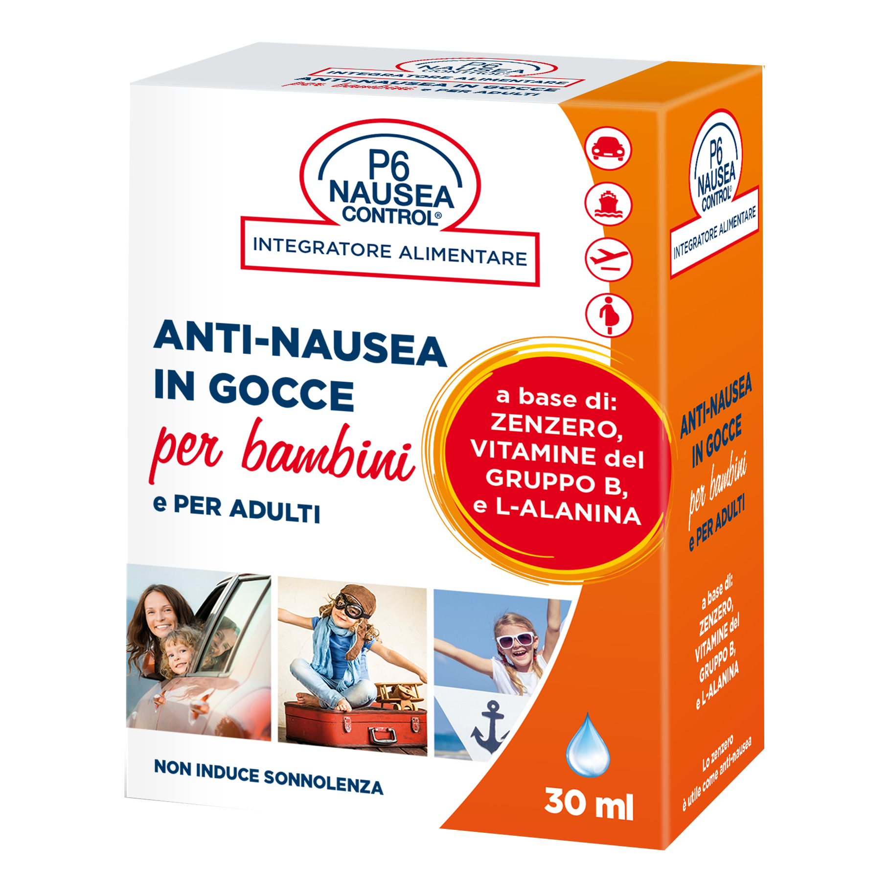 P6 Nausea Control 30 ml - Gocce Antinausea Per Bambini E Adulti - Immagine 7