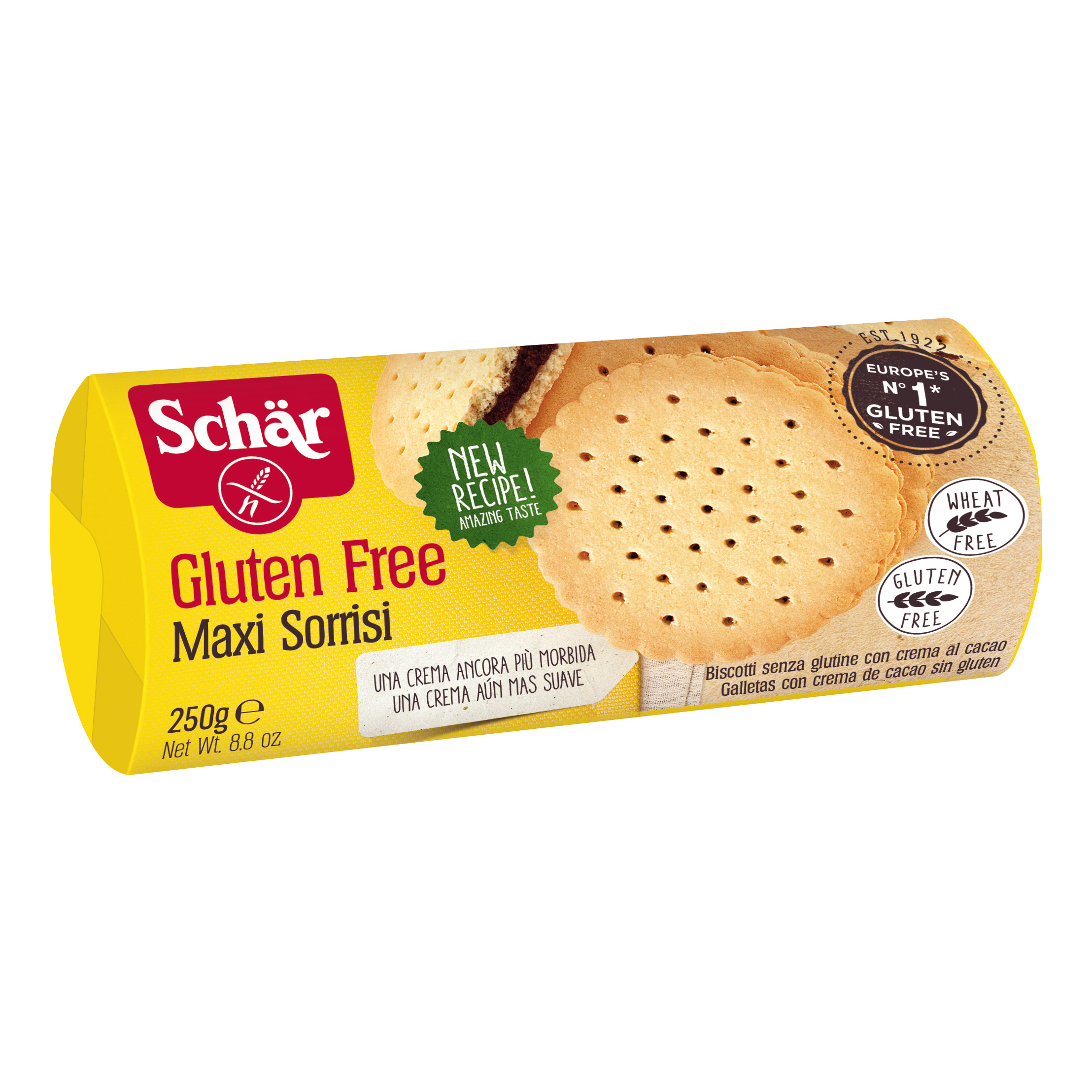 SCHAR MAXI SORRISI BISCOTTI CON CREMA AL CACAO 250 G - Immagine 7
