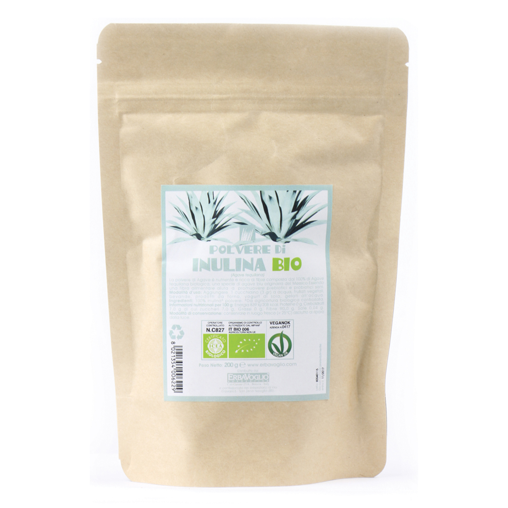 INULINA DA AGAVE BIO 200G - Immagine 5