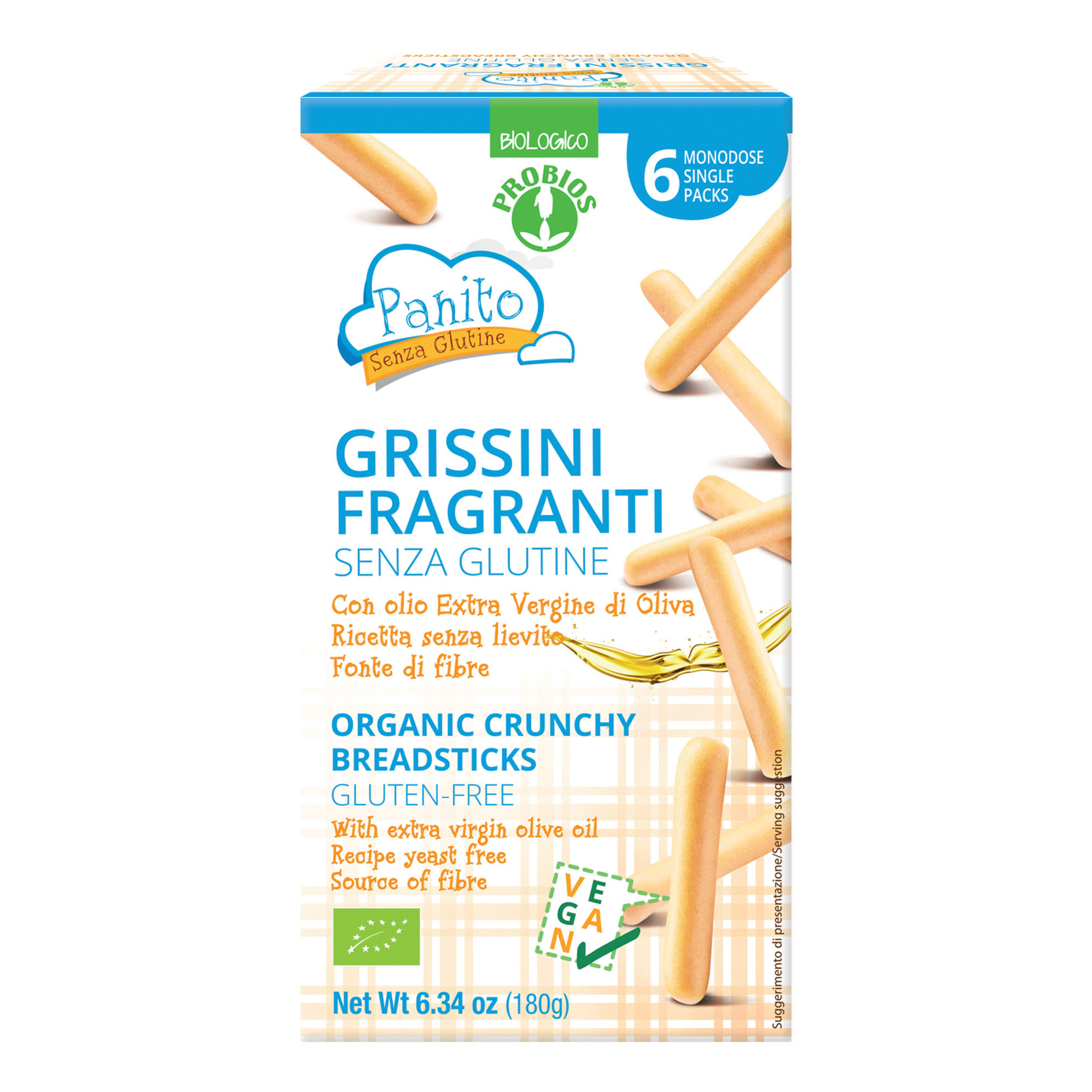Probios Vari Panito Grissini Fragranti Senza Glutine 180 G - Immagine 2