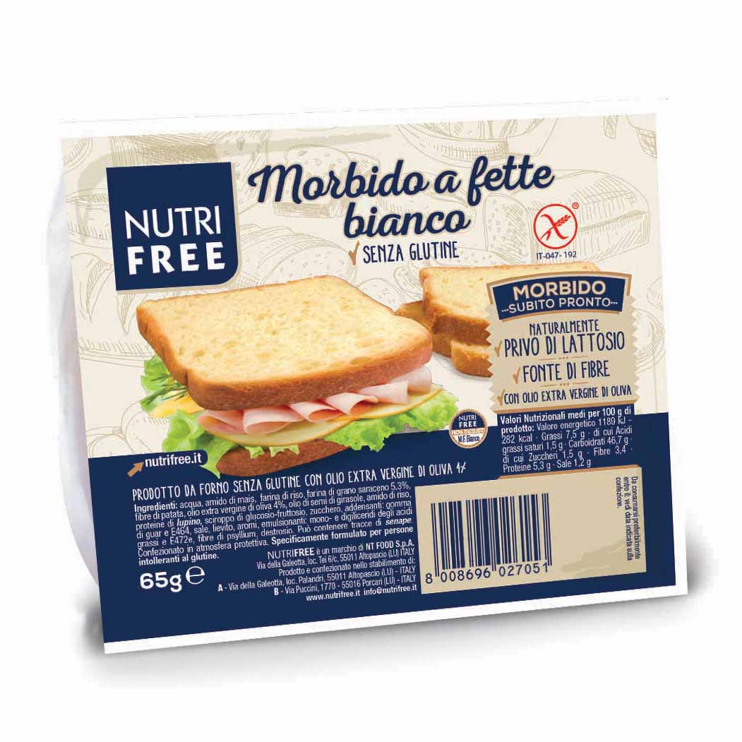 Nutrifree Bianco Pane Morbido A Fette Senza Glutine - Immagine 3