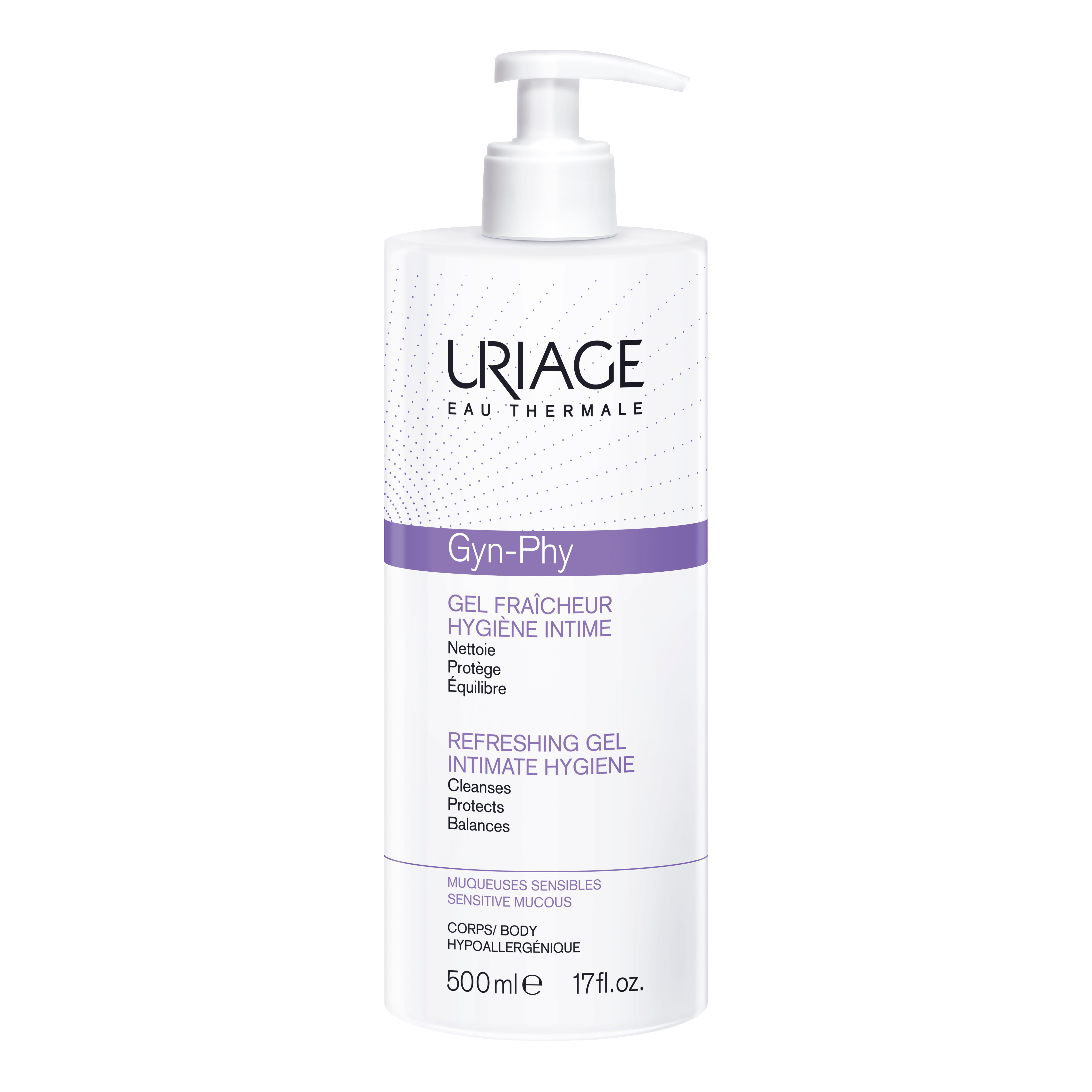 Uriage Gyn-Phy Gel Rinfrescante Gyn-Phy Igiene Intima Mucose Sensibili Muqueuses Sensibles 500Ml - Immagine 7