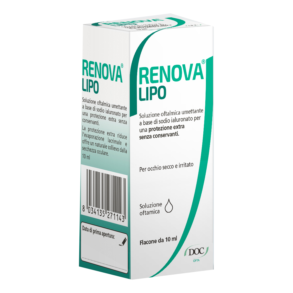 Doc Generici Renova Lipo Collirio Per Occhi Secchi E Irritati 10 Ml - Immagine 8