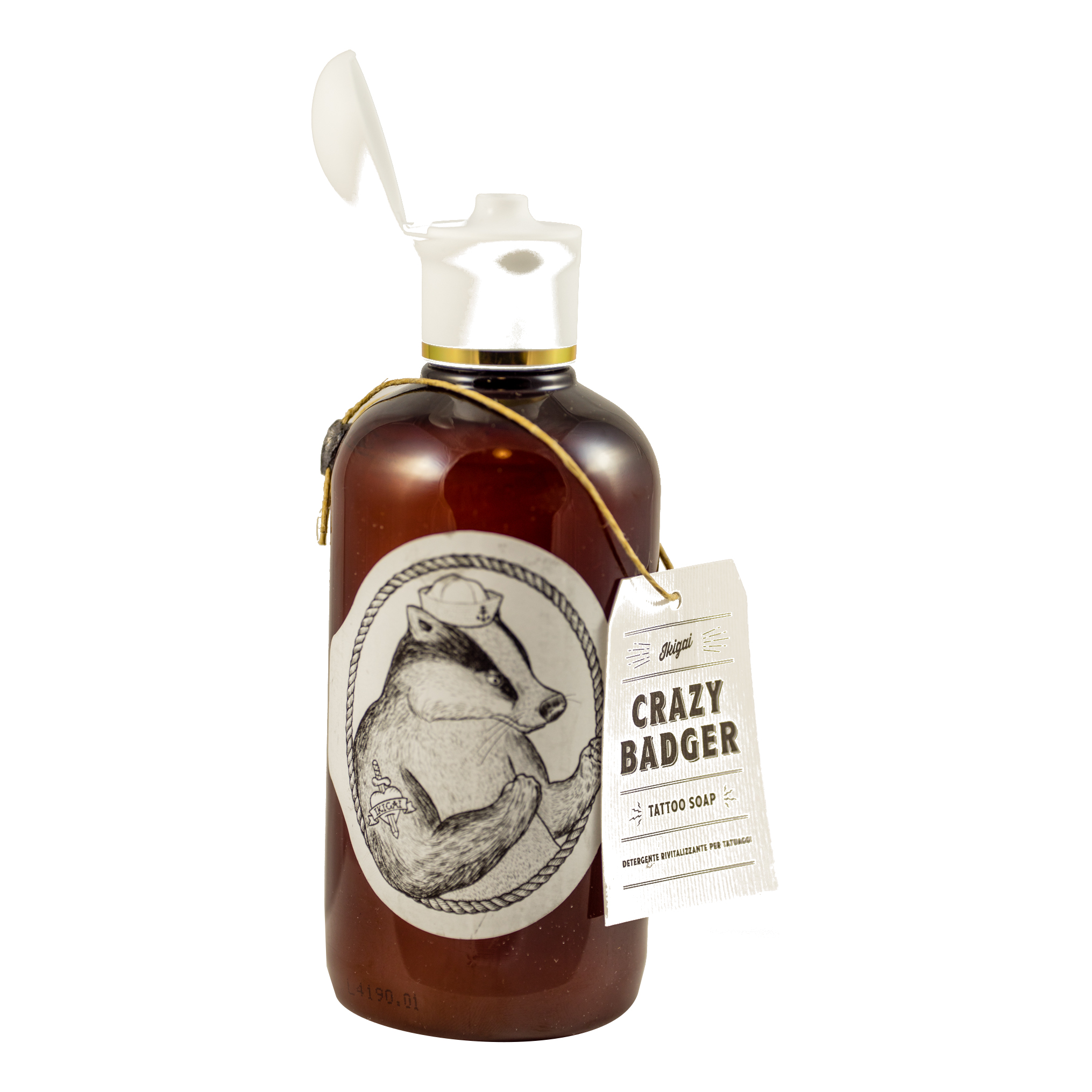 Ikigai Crazy Badger Tatoo Soap Detergente Per Tatuaggi 250 Ml - Immagine 3