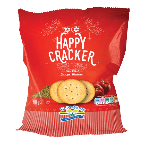 HAPPY FARM Happy Cracker Senza Glutine Gusto Pizza 60 g - Immagine 3