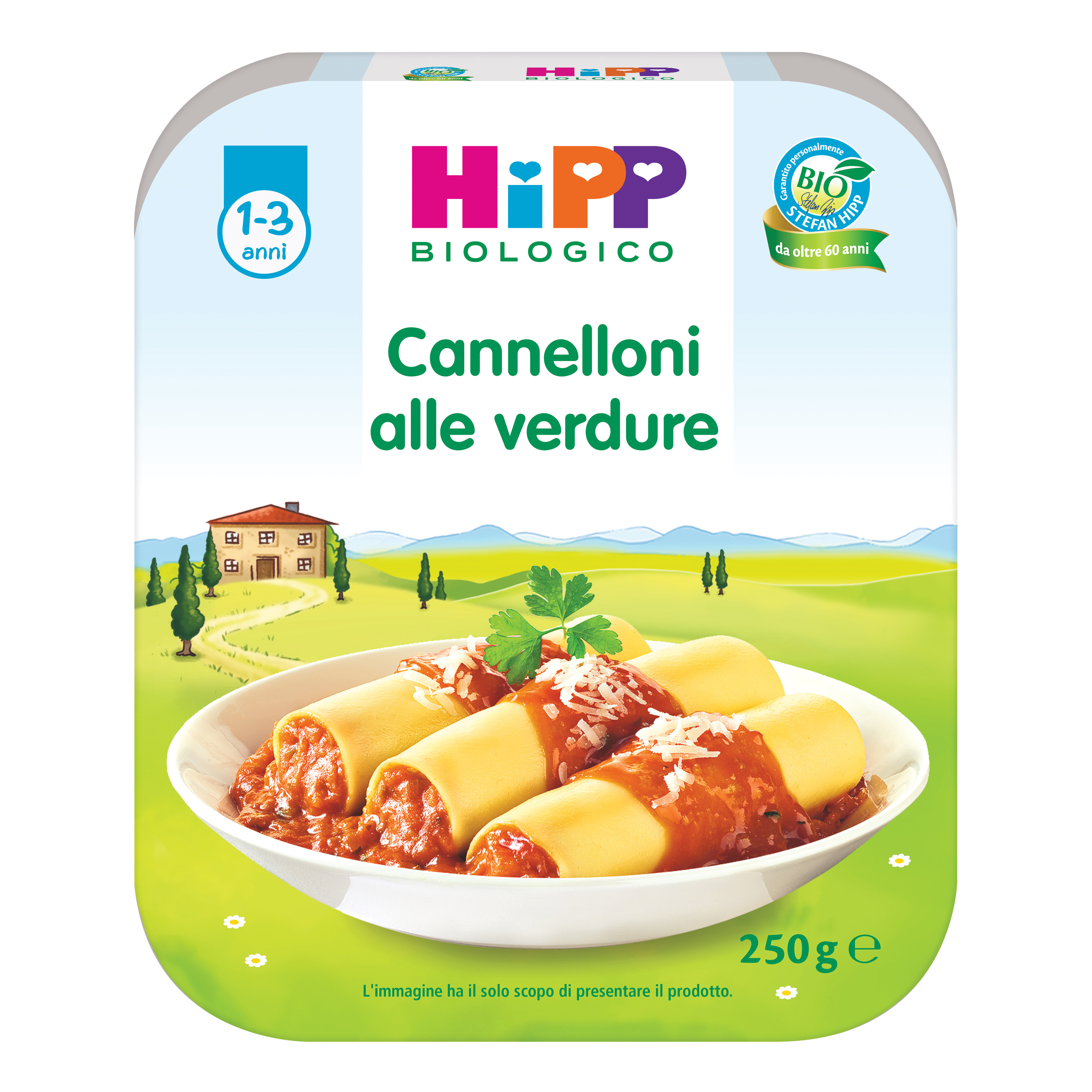 HiPP Bio Cannelloni Verdure Pasto Pronto Per Bambini 250g
