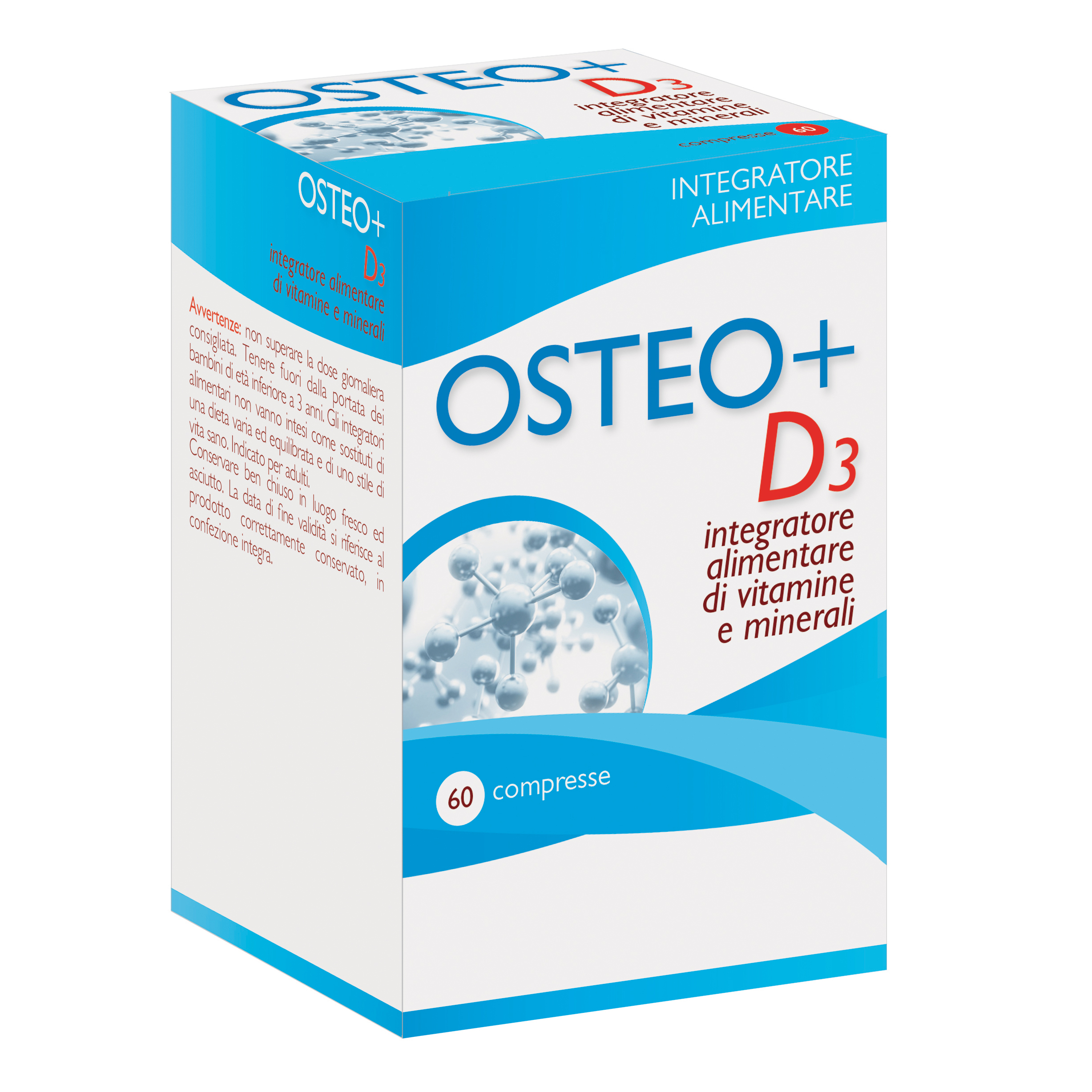 Aqua Viva Osteo+ D3 Per Salute Ossa 60 Compresse - Immagine 5