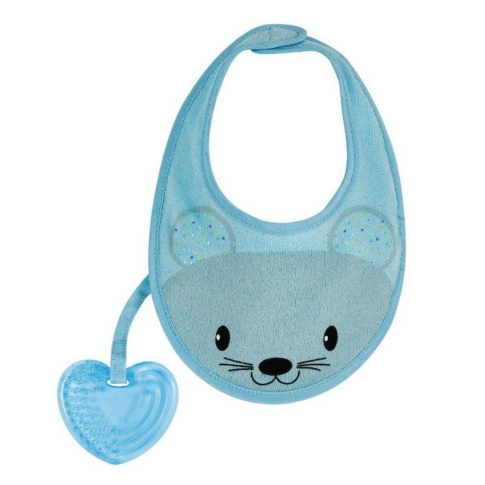 Chicco Fresh Massaggiagengive con Bavaglino Azzurro 4M+ - Chicco - Immagine 3