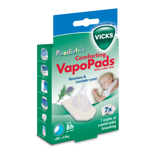 Vicks Lavanda Vapopads Rosemary & Lavender Per Comfort Respiratorio Confezione Da 7 Pezzi - Immagine 11