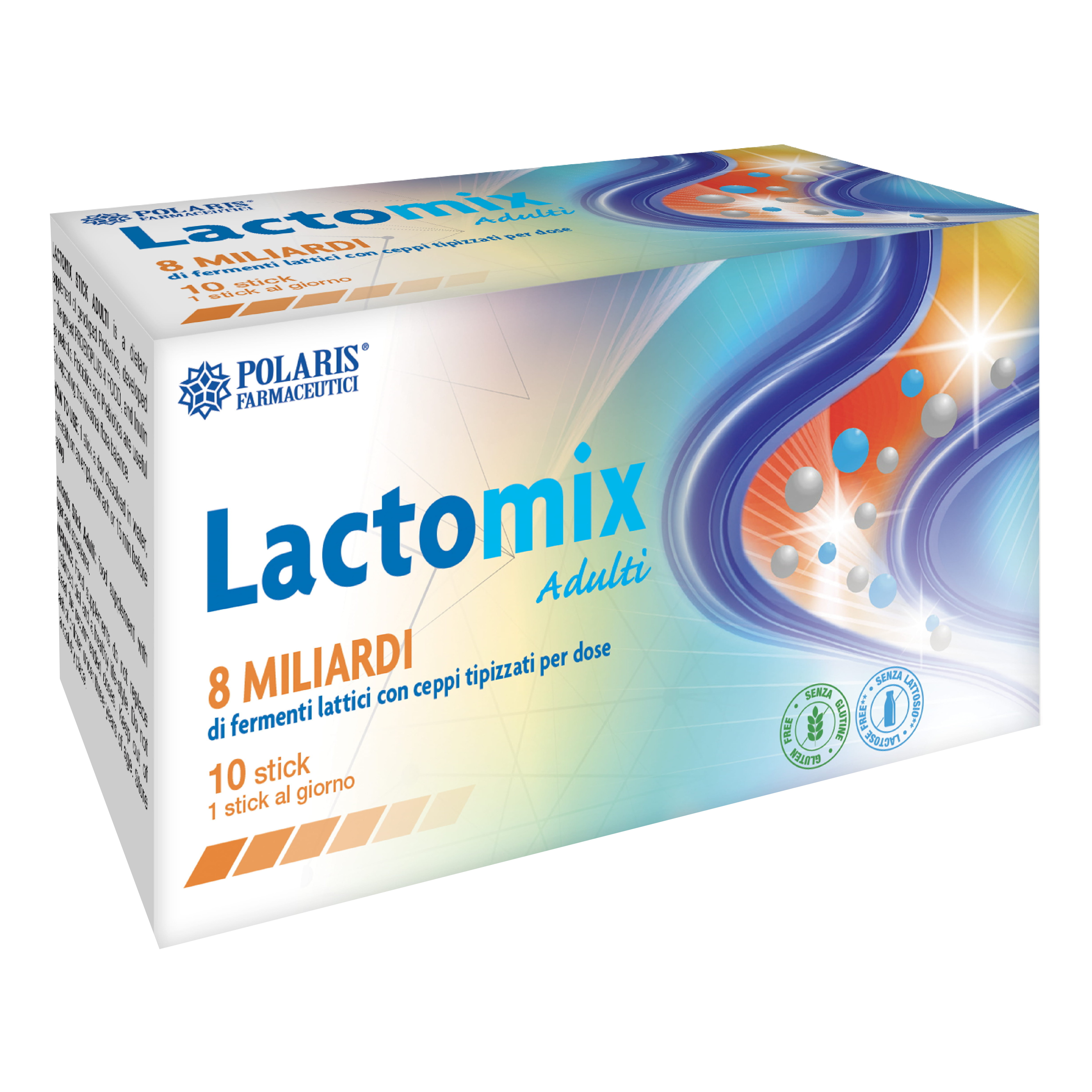 Polaris Farmaceutici Integratore Lactomix Adulti Fermenti Lattici, 10 Stick - Immagine 5