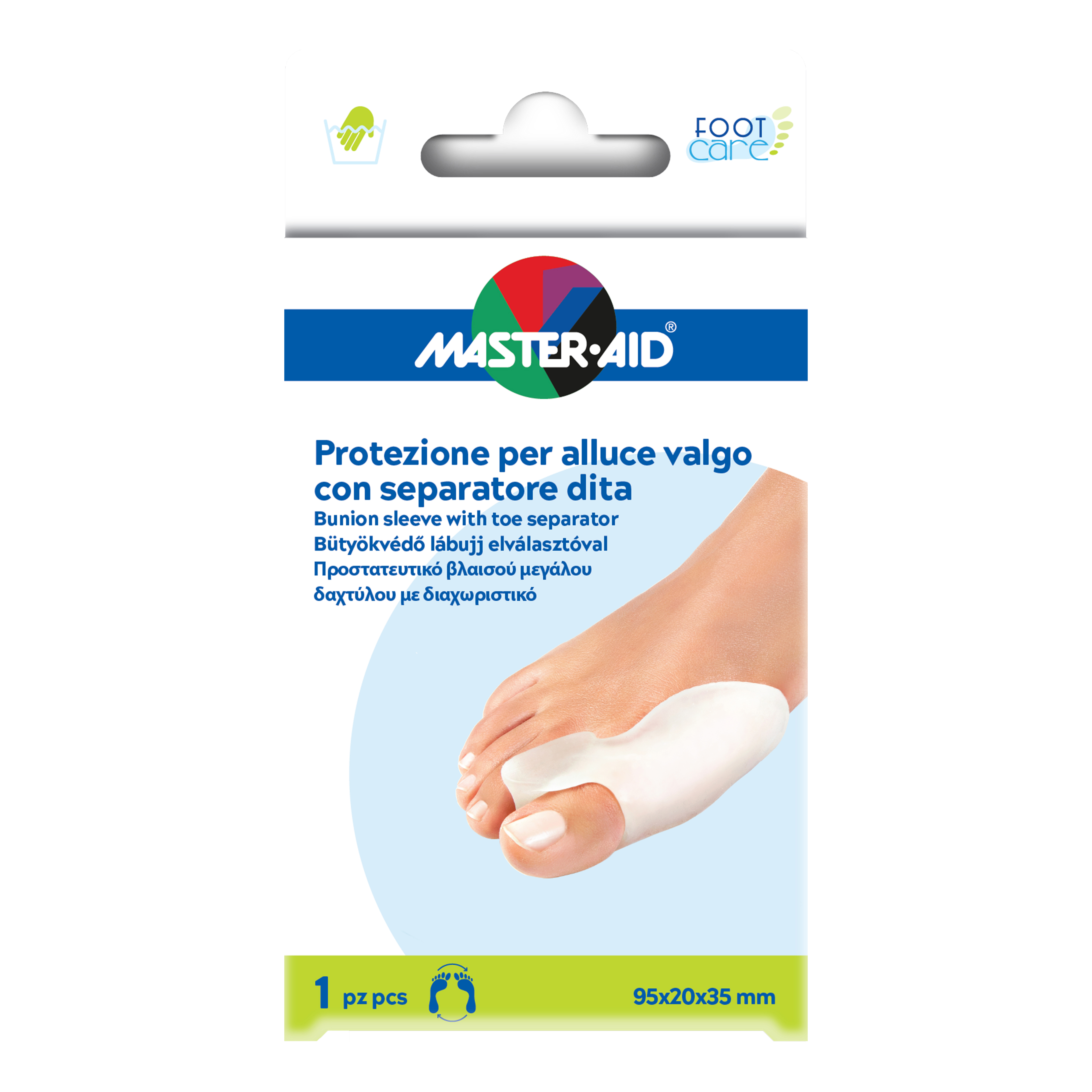 Master Aid Master-Aid Footcare Protezione Alluce Valgo Con Separatore - Immagine 3