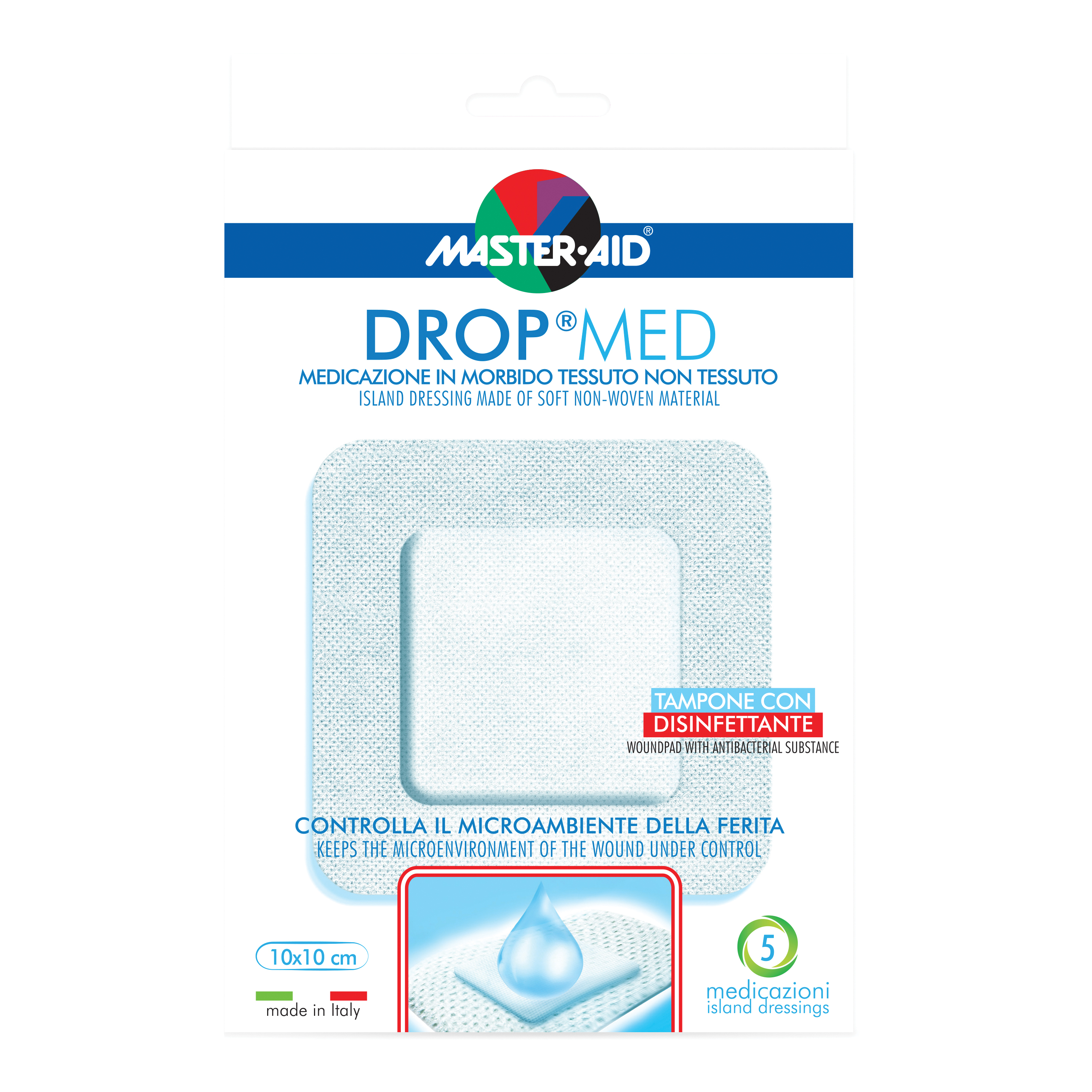 Master Aid Master-Aid Drop Med 10X10 Cm 5 Medicazioni - Immagine 6