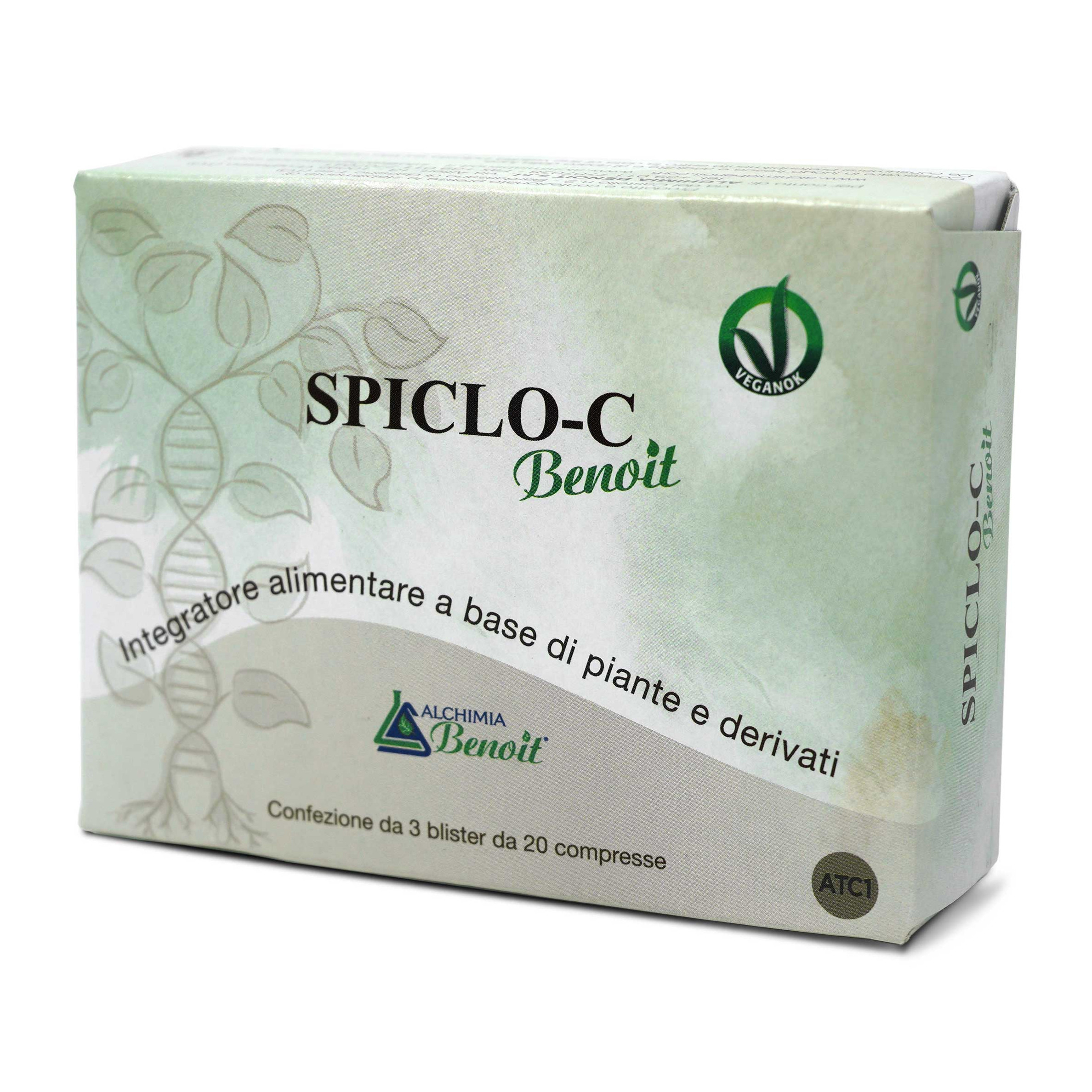 Alchimia Benoit Spiclo-C Ben Integratore Per Difese Immunitarie 60 Compresse - Immagine 3