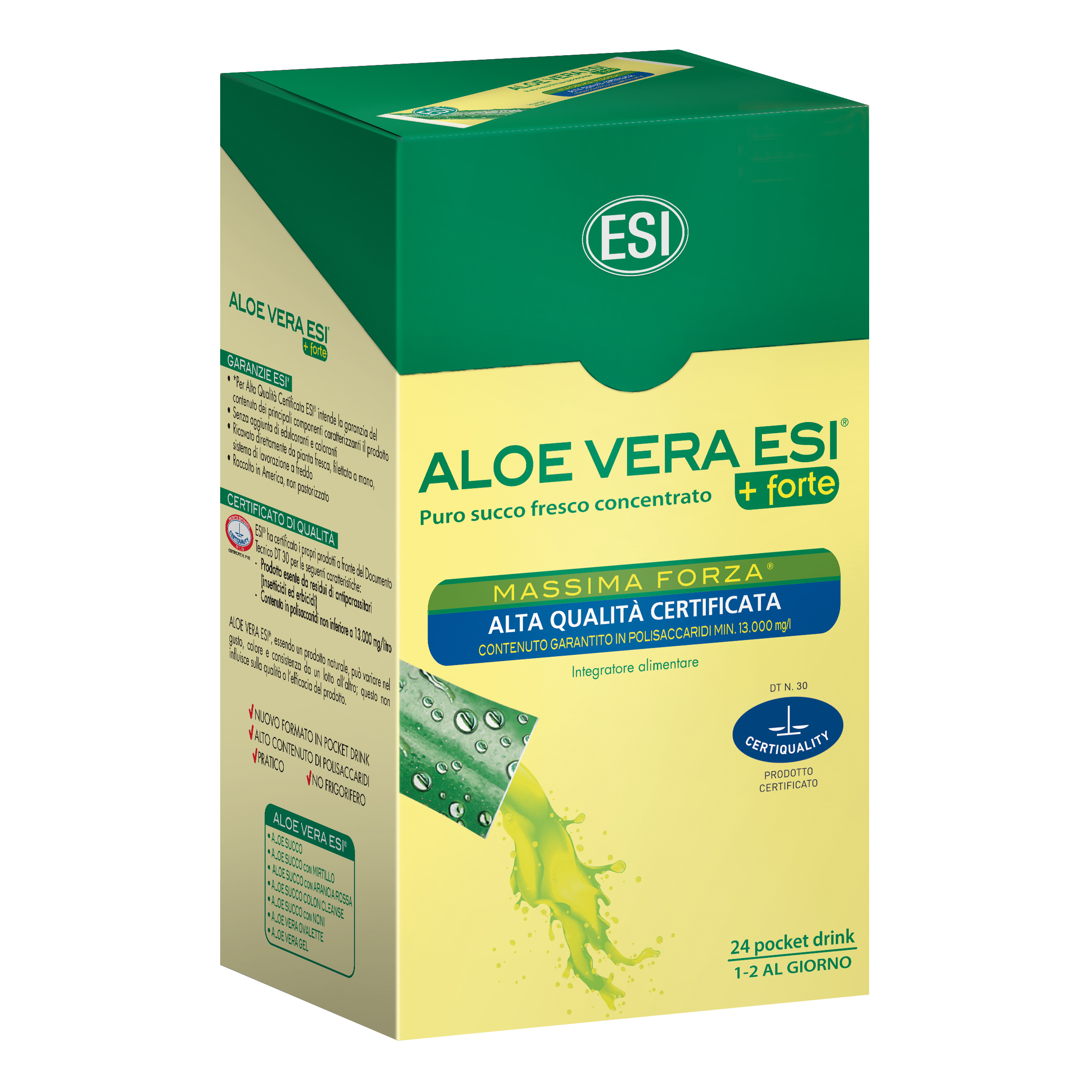 Esi Aloe Vera Succo Forte Pocket Drink Depurativo 24 Bustine - Immagine 7