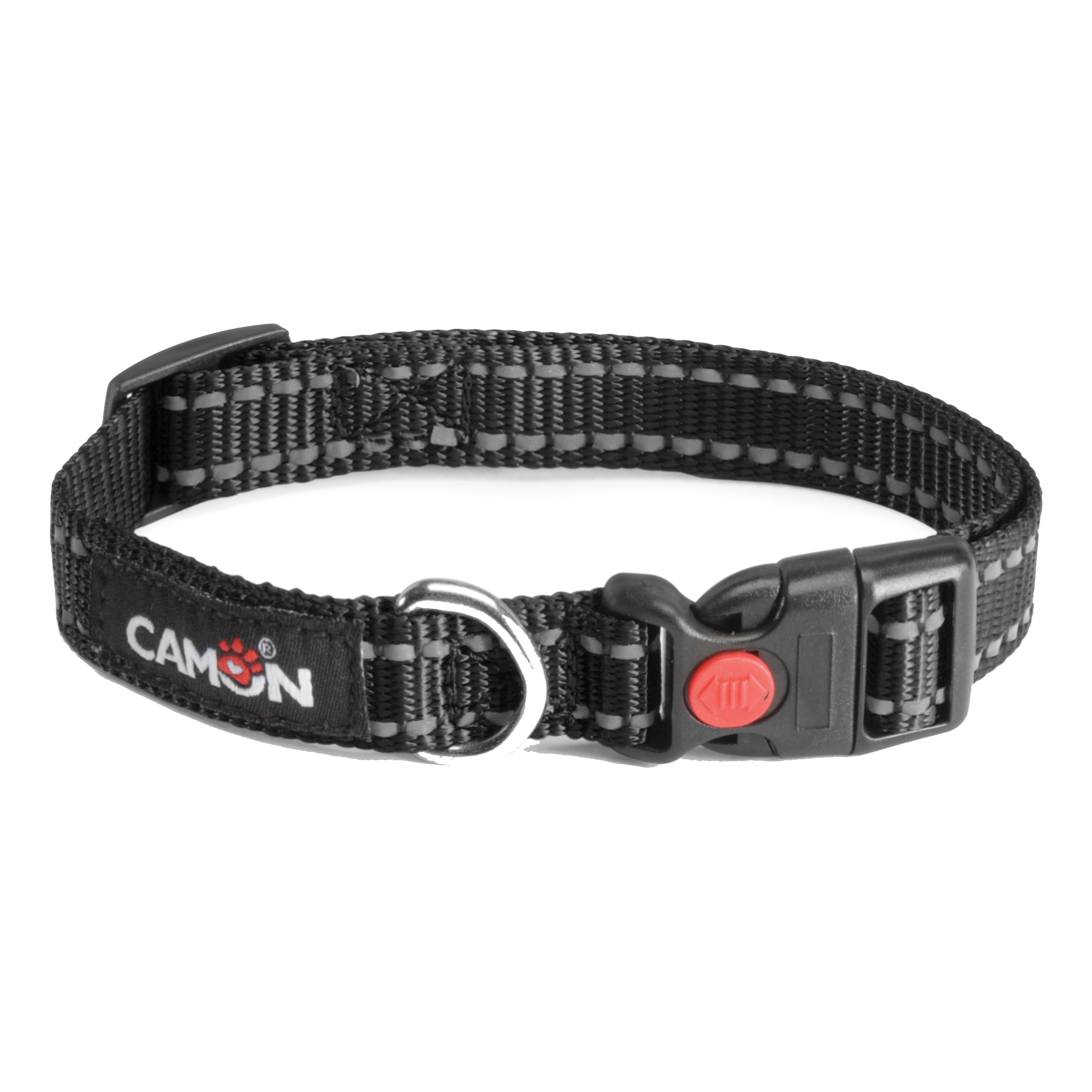 Camon Nero Collare Per Cani Low Tension Reflex 15X260/400Mm - Immagine 3