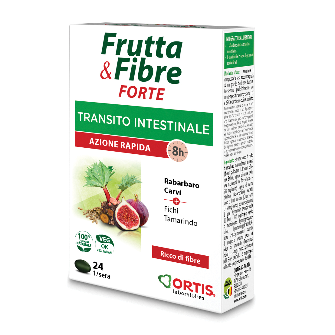 Frutta & Fibre Forte 24 Compresse - Integratore Per Il Transito Intestinale - Immagine 5
