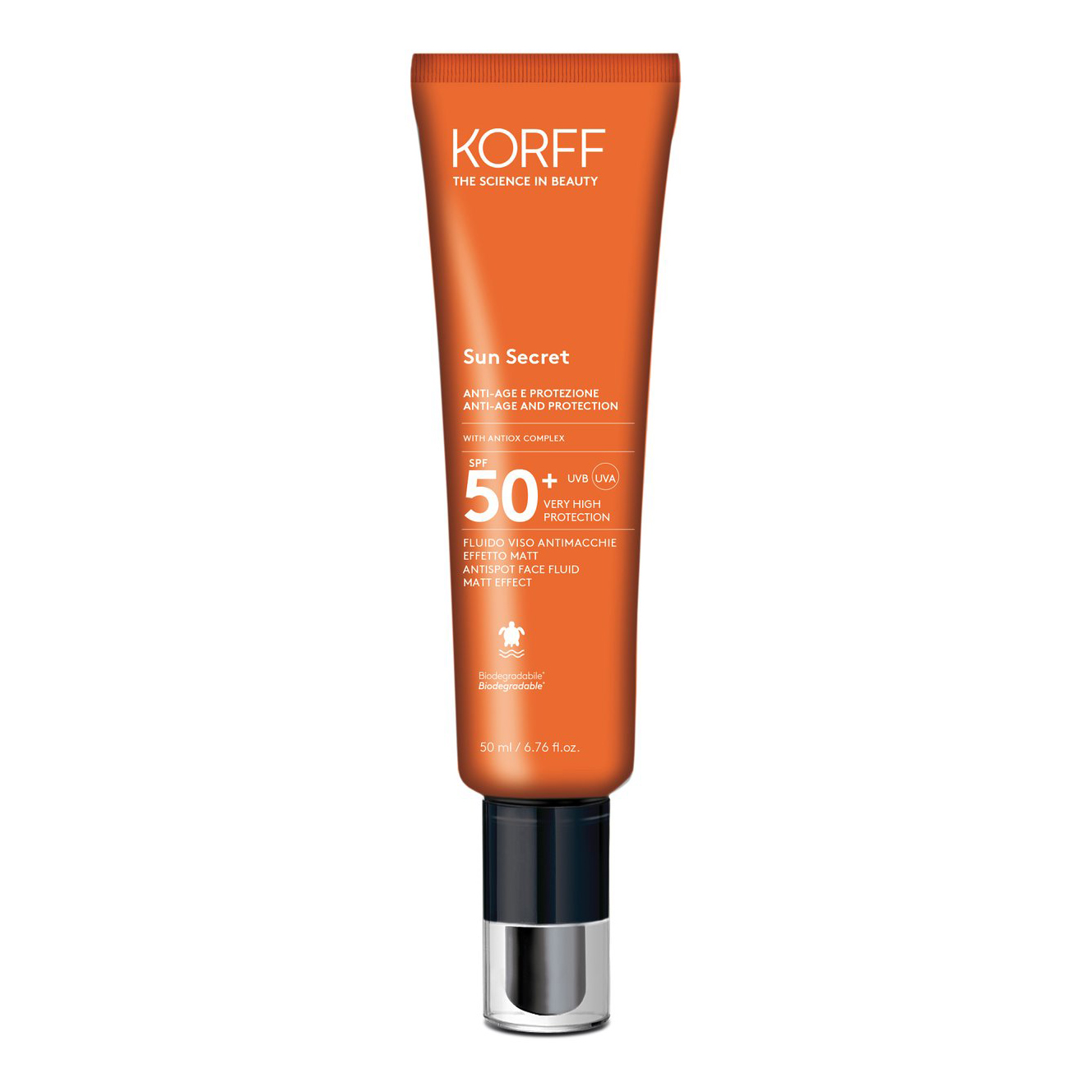 Korff Sun Secret Fluido Viso Antimacchie Effetto Matt Spf50+ 50 Ml Crema Solare - Immagine 4