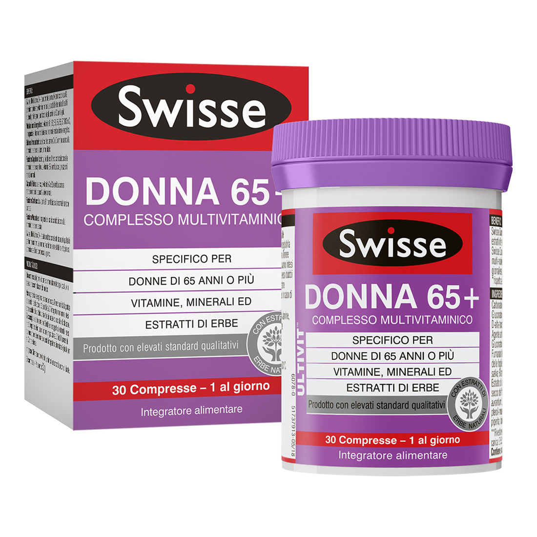 SWISSE MULTIVITAMINICO DONNA 65+ 30 COMPRESSE