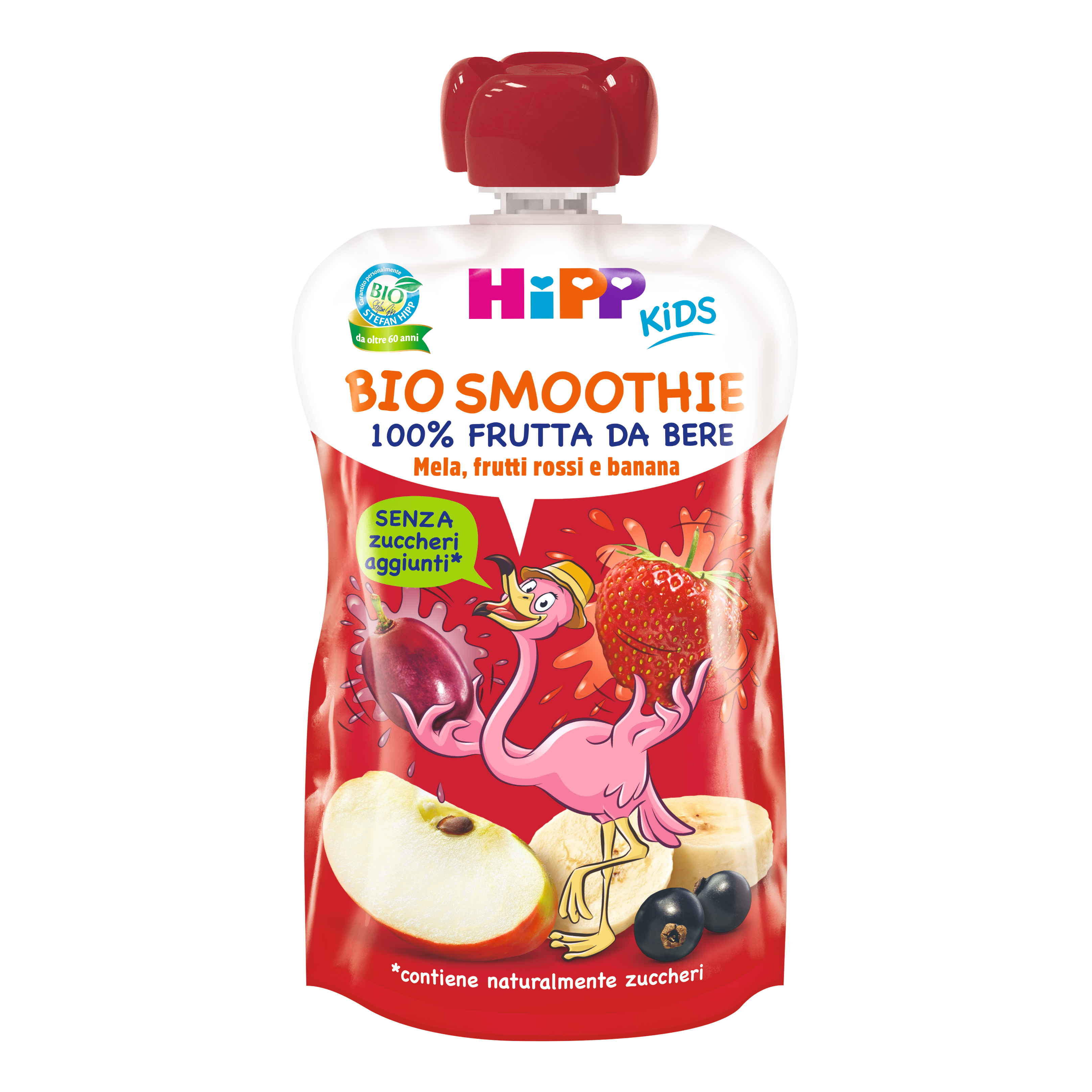 HiPP Smoothie Frutta Da Bere Mela Frutti Rossi Banana 120ml