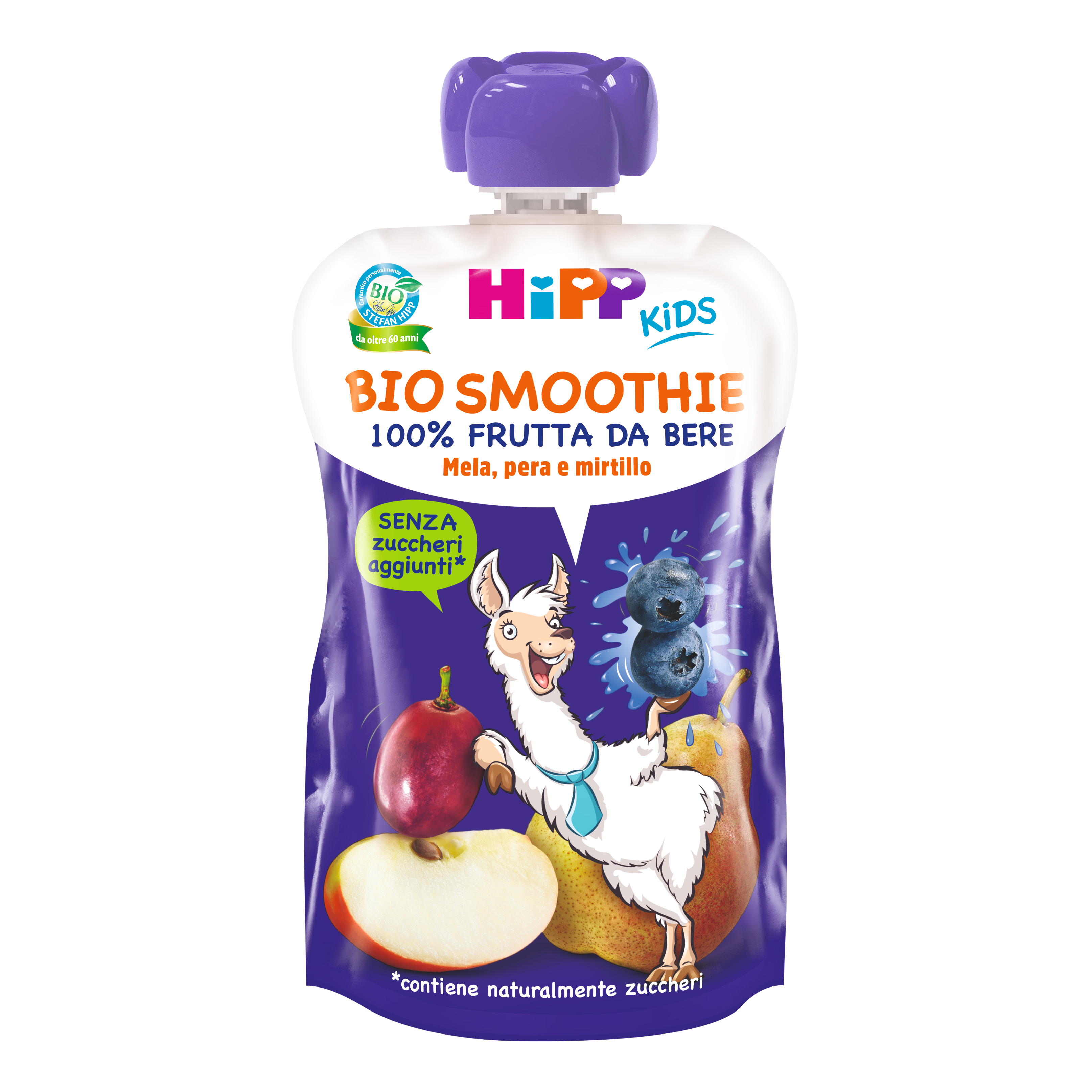 HiPP Smoothie Frutta Da Bere Mela Pera E Mirtillo 120ml