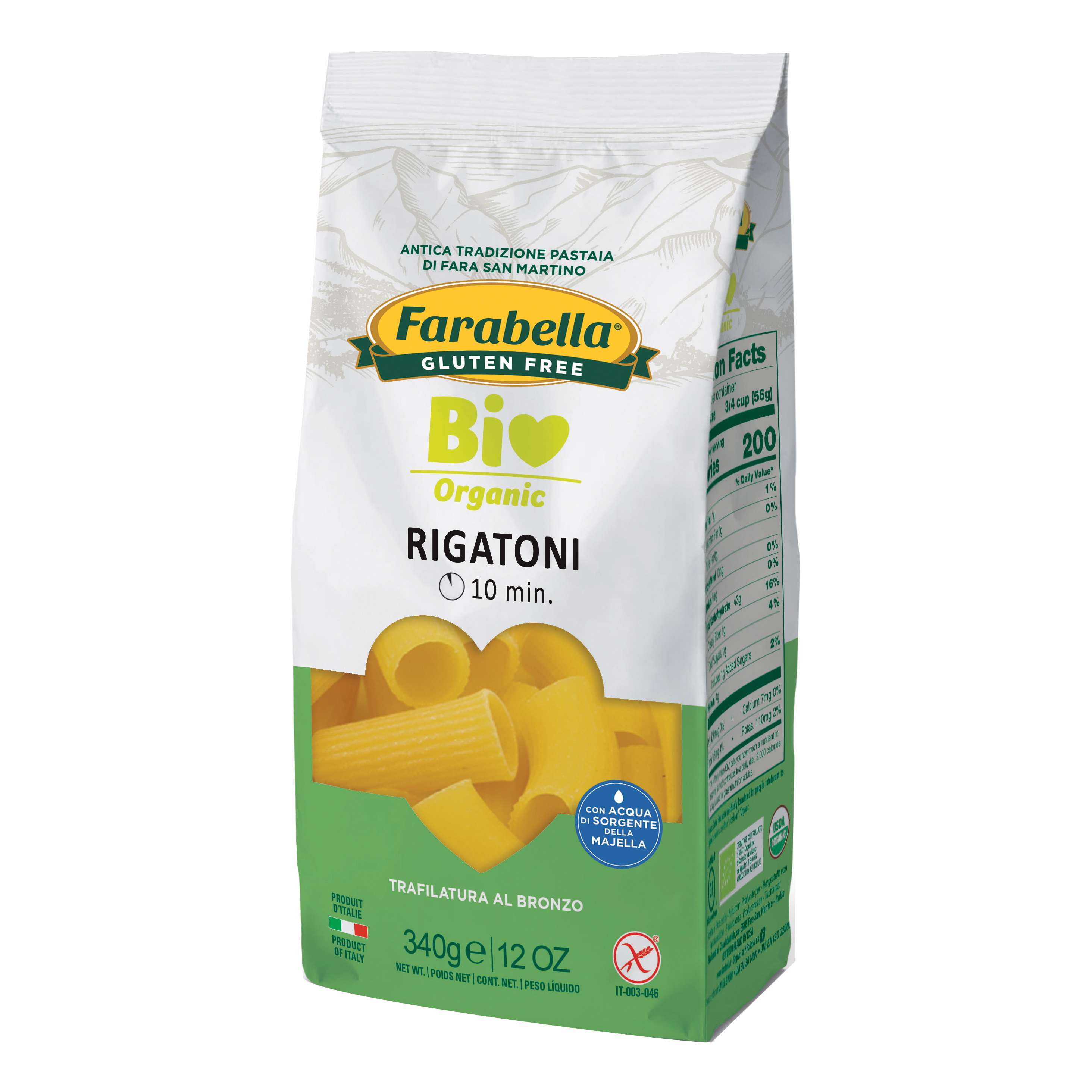 Farabella Bio Rigatoni Mais Riso 340 G - Immagine 3