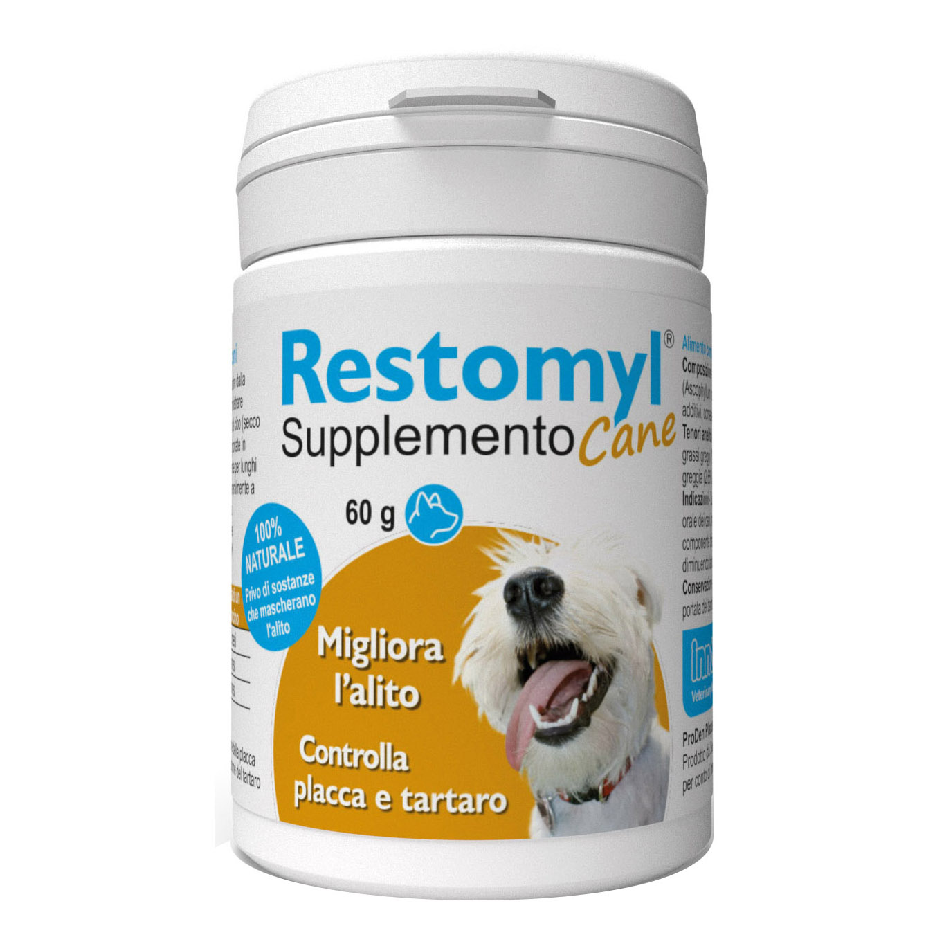 RESTOMYL SUPPLEMENTO CANE 100% NATURALE MIGLIORA L'ALITO CONTROLLA PLACCA E TART - Immagine 7