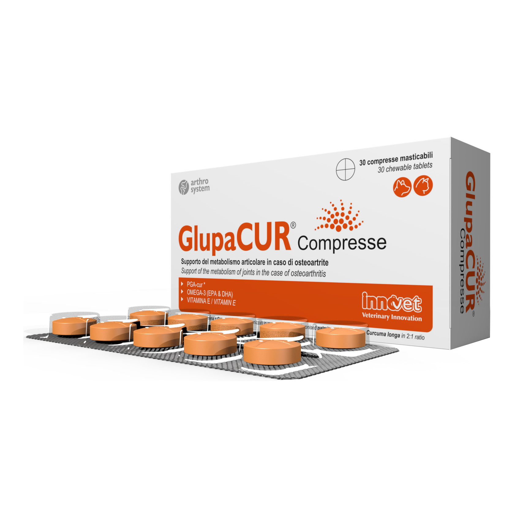 Innovet Italia Glupacur Integratore Veterinario Per Articolazioni Di Cani E Gatti 30 Compresse - Immagine 10