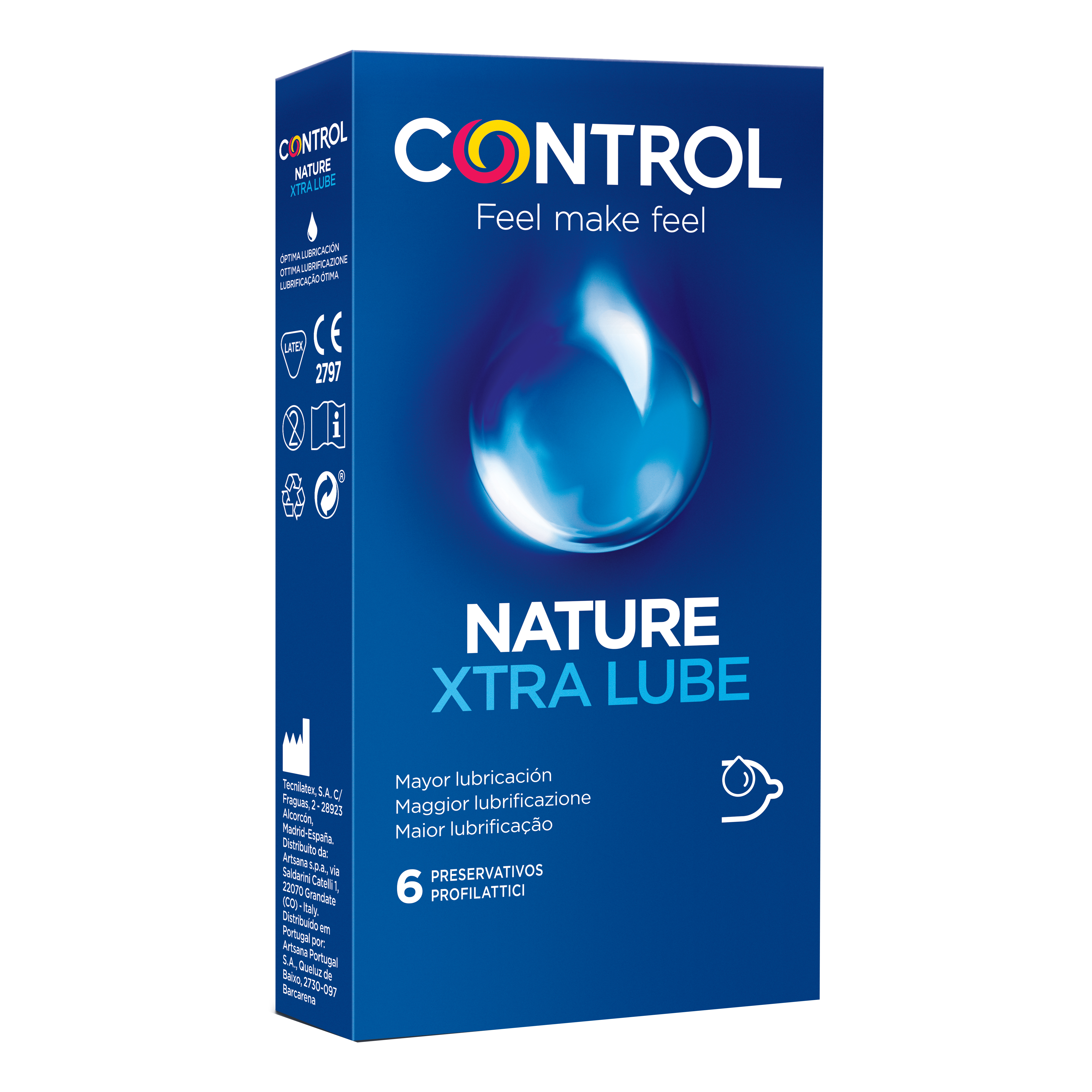 Control Nature Xtra Large Xl - 6 Profilattici In Lattice - Immagine 7