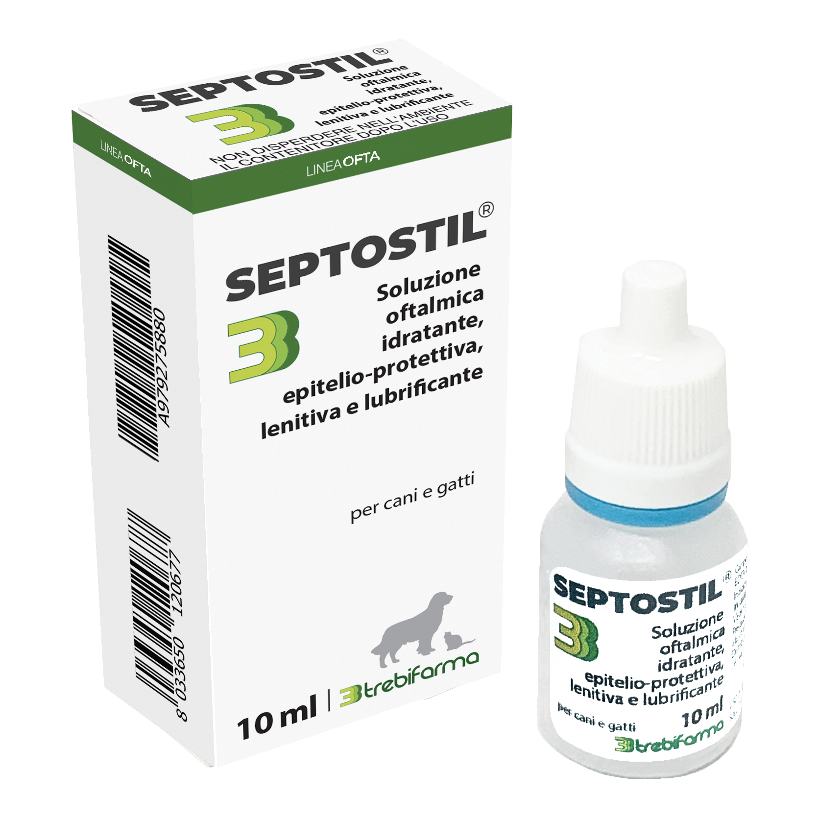 Trebifarma Septostil Soluzione Idratante Lenitiva Gocce Cani Gatti 10Ml - Immagine 9
