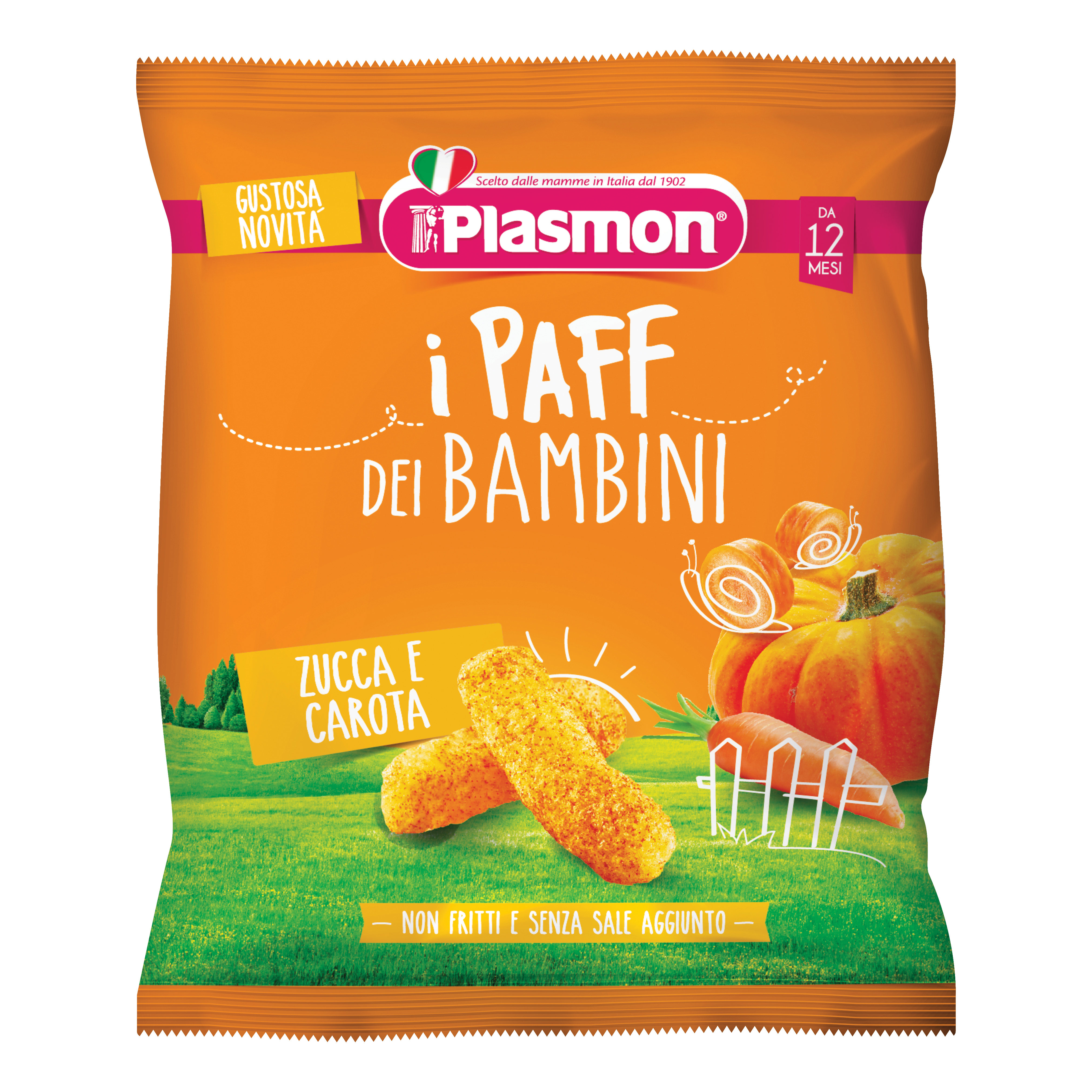 Plasmon Paff Zucca E Carota Snack Per Bambini 15 G - Immagine 8
