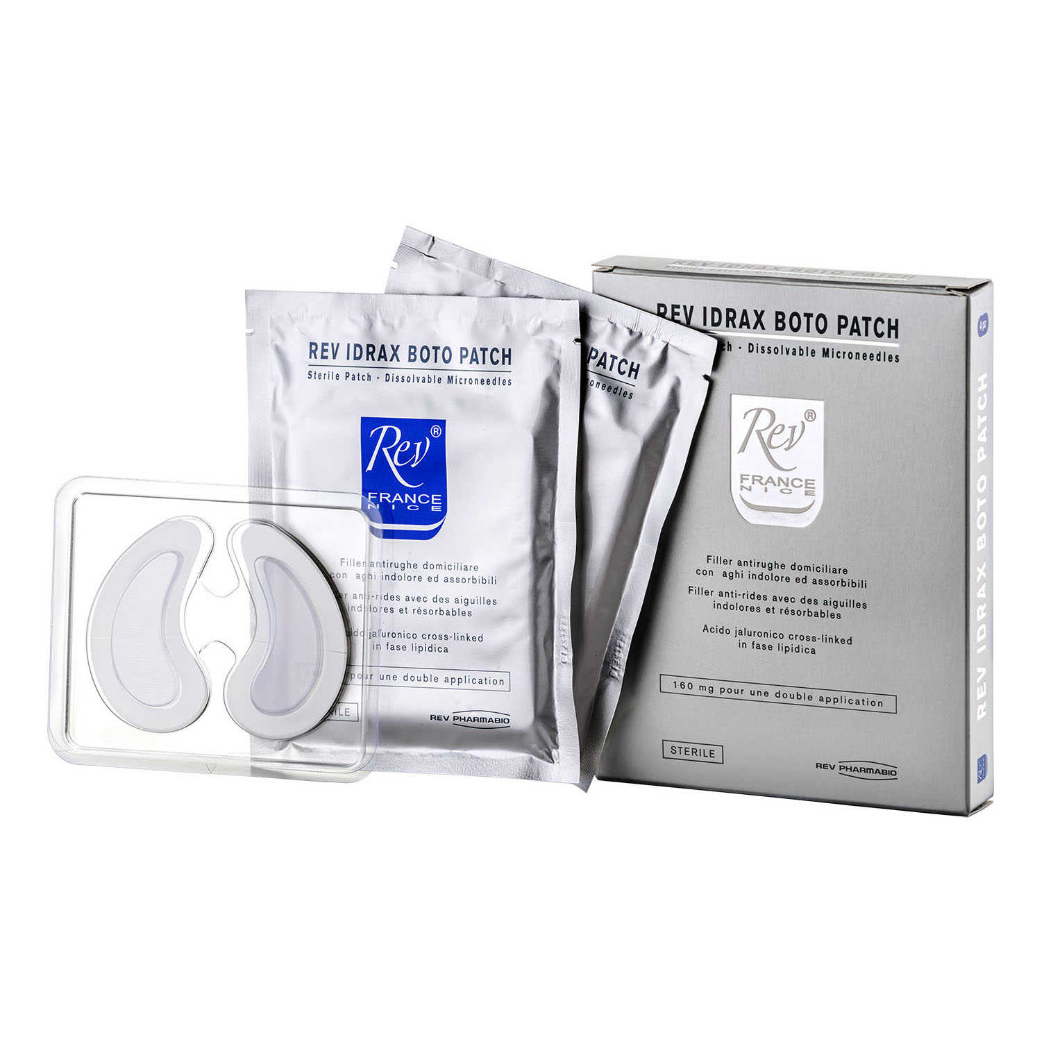 Rev Pharmabio Rev Idrax Boto Patch Filler Antirughe Domiciliare 4 Cerotti - Immagine 3