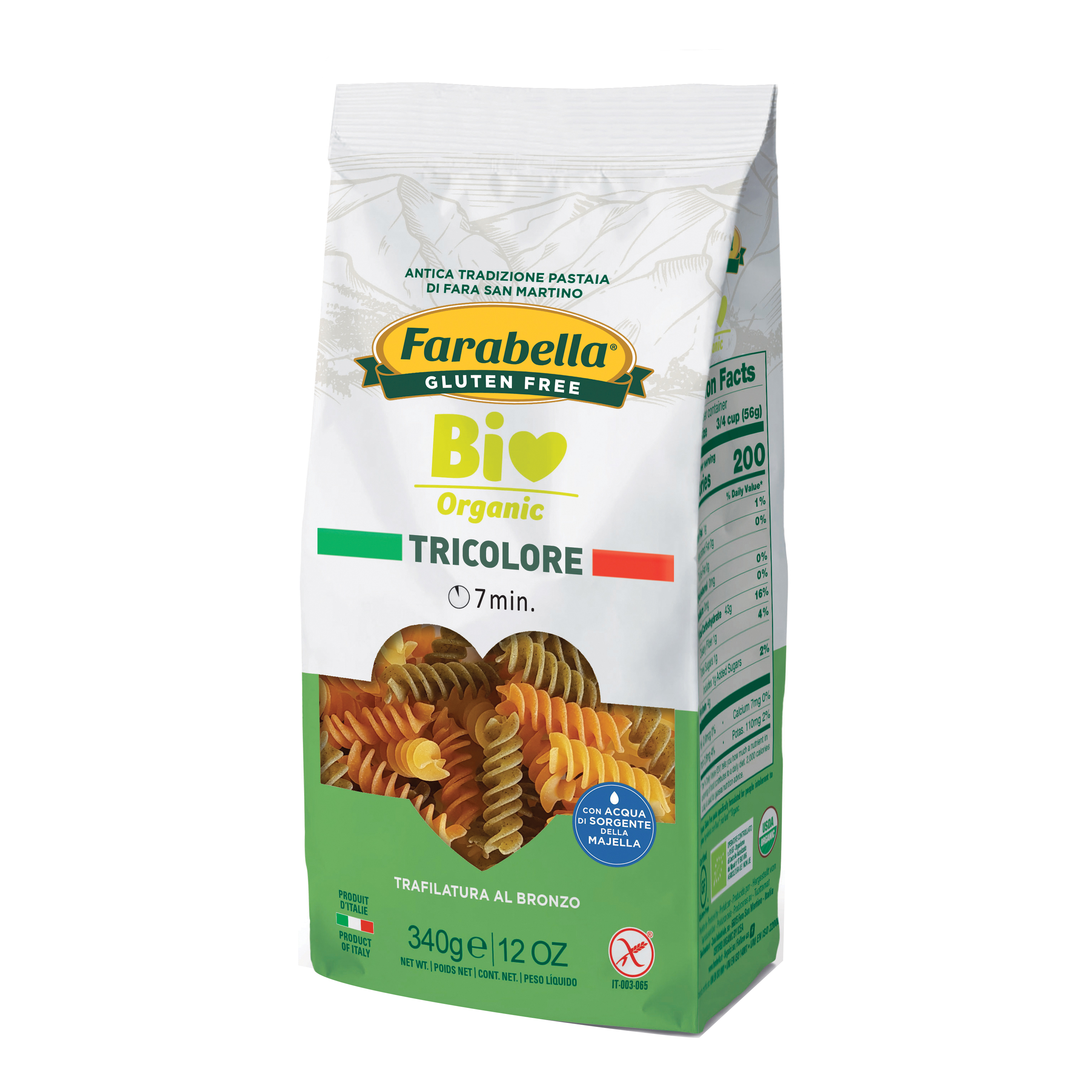 Probios Farabella Bio Fusilli Tricolore Senza Glutine 340 G Altro - Immagine 5