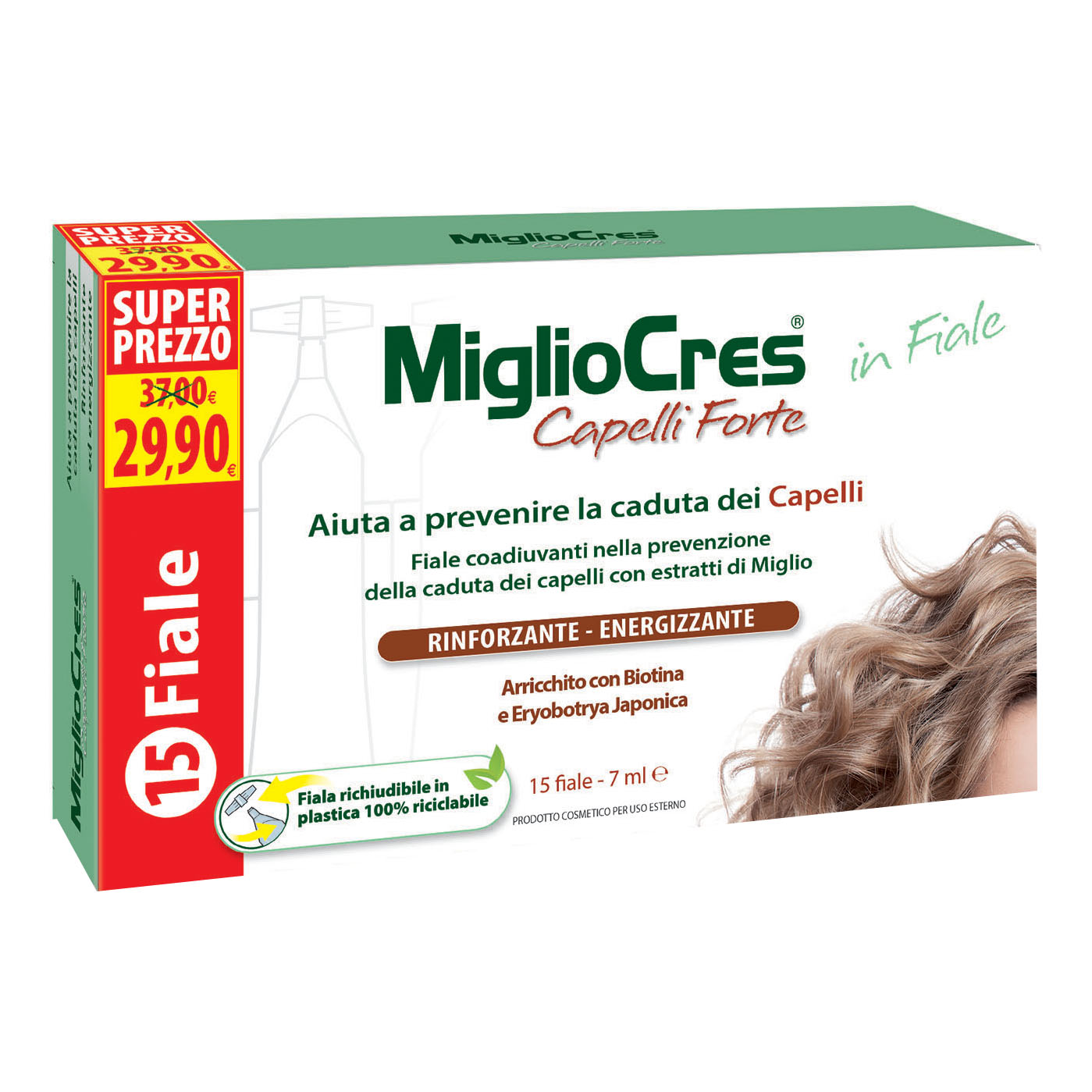 Migliocres Capelli Forte 15 Fiale - Integratore Per I Capelli - Immagine 6