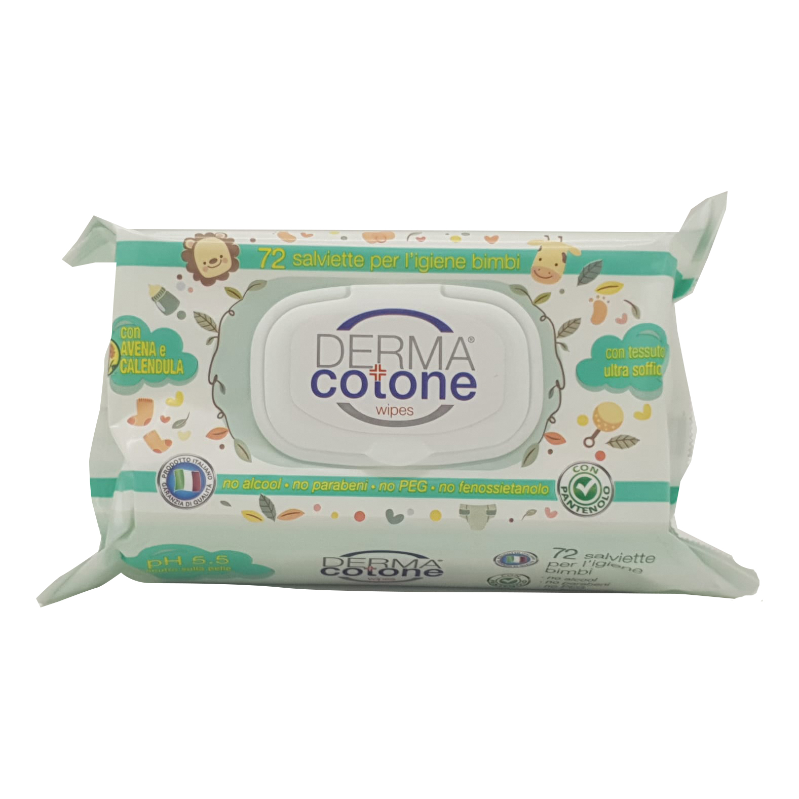 Dermacotone Salviettine Avena Calendula 72pz - Immagine 3