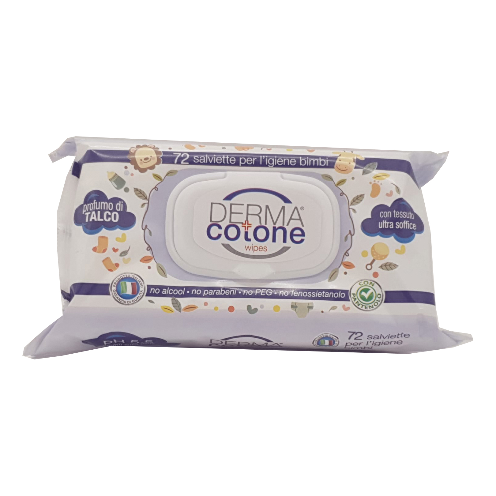 Dermacotone Salviettine Talco 72pz - Immagine 3