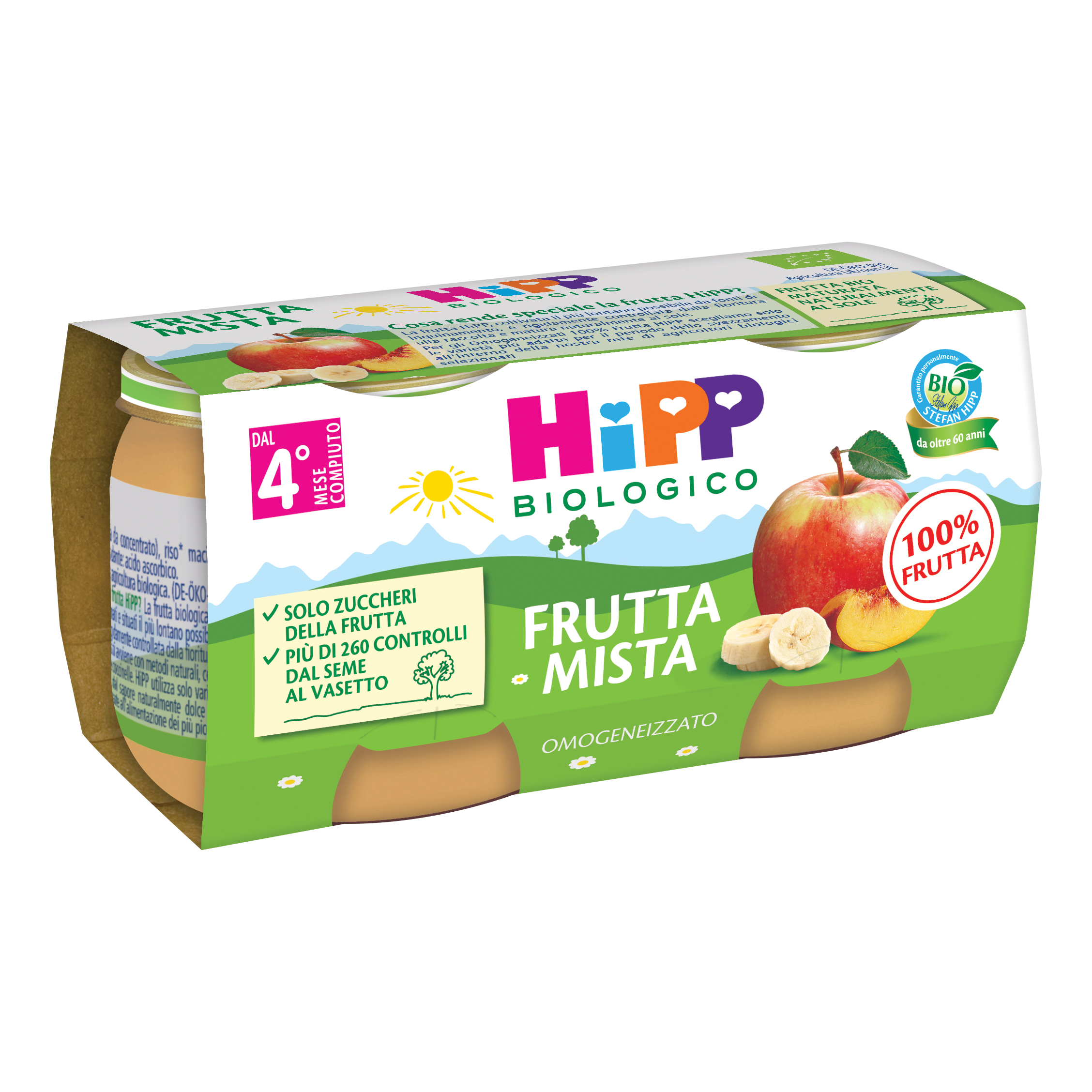 HIPP OMOG FRUTTA MISTA 2X80G - Immagine 3