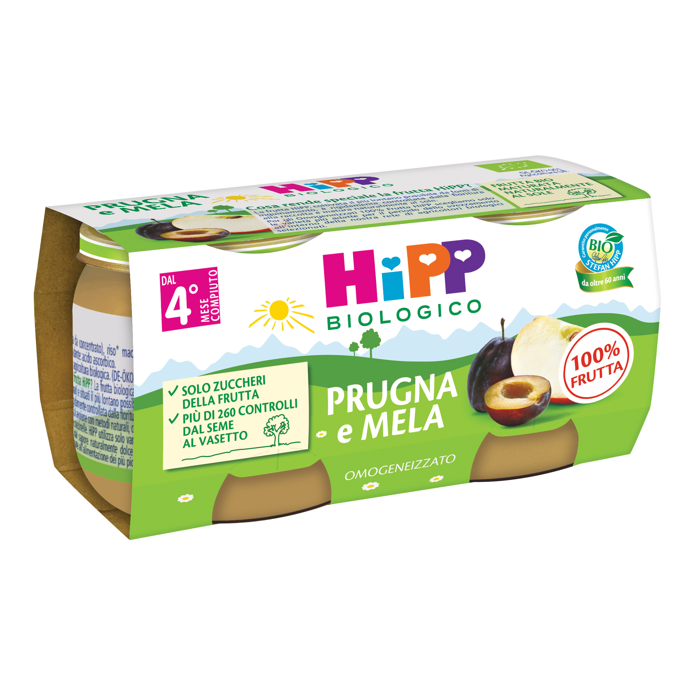 Hipp Omogeneizzato Prugna E Mela 100% 2X80g - Immagine 7
