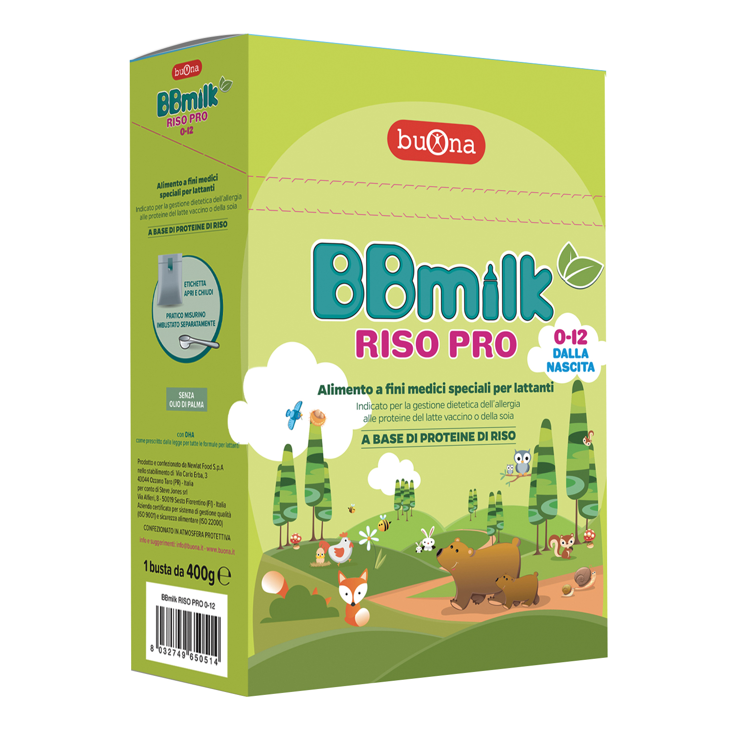 Bbmilk - Buona Societa' Benefit Riso Pro 0-12 400 G - Immagine 6