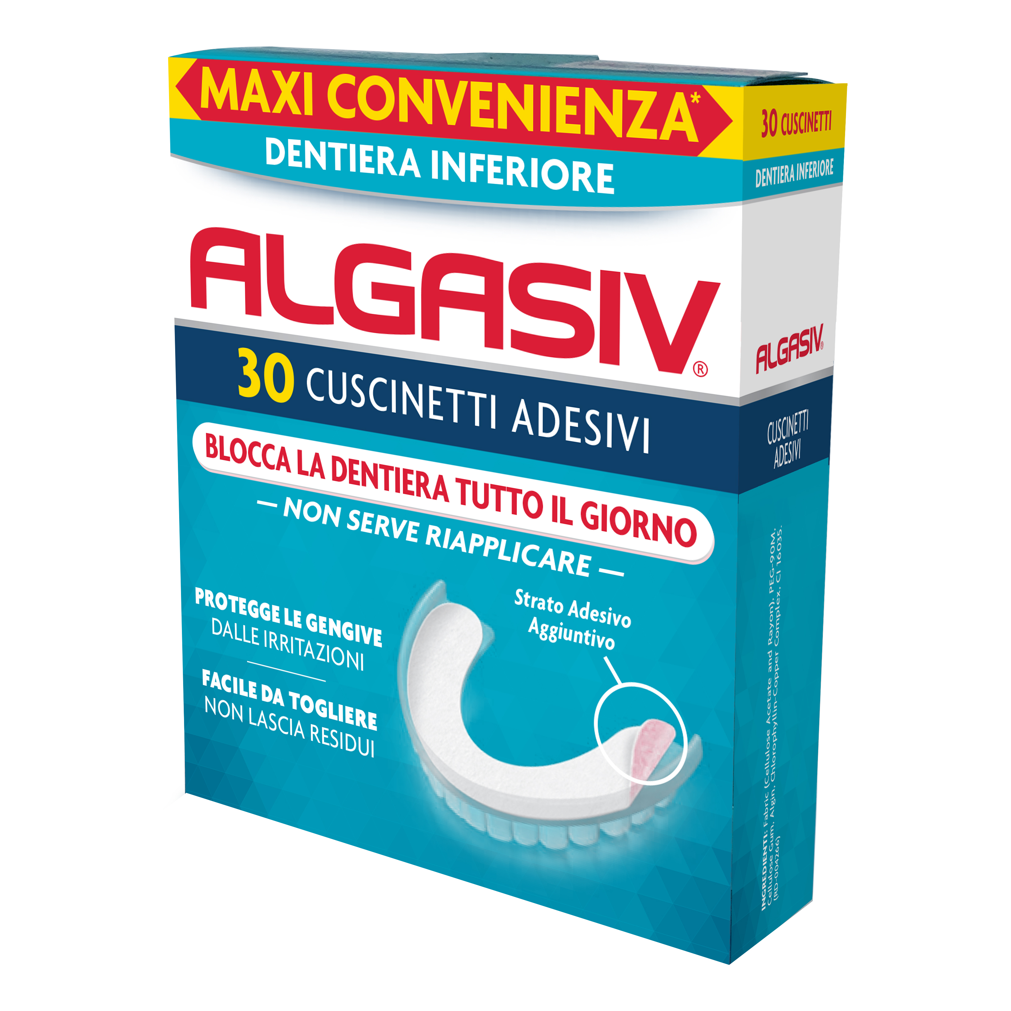 ALGASIV 30 Cuscinetti adesivi per dentiera inferiore - Immagine 7