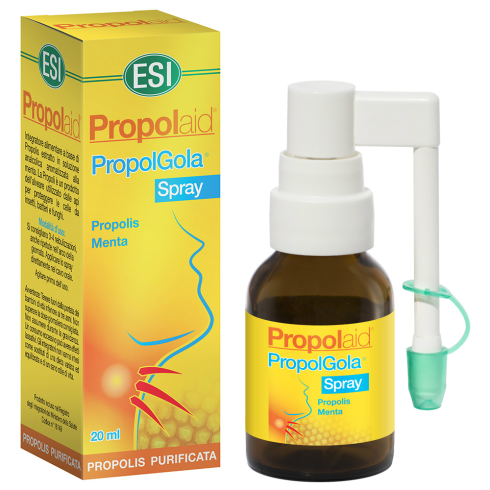 Propolaid Esi Spray Gola Analcolico Gusto Menta 20 Ml - Immagine 7