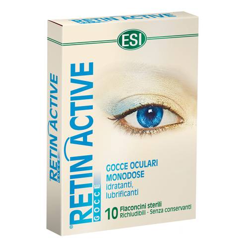 Esi Retin Active - Gocce Oculari Con Estratto Di Mirtillo 10 Flaconcini Da 0,5 ml - Immagine 4