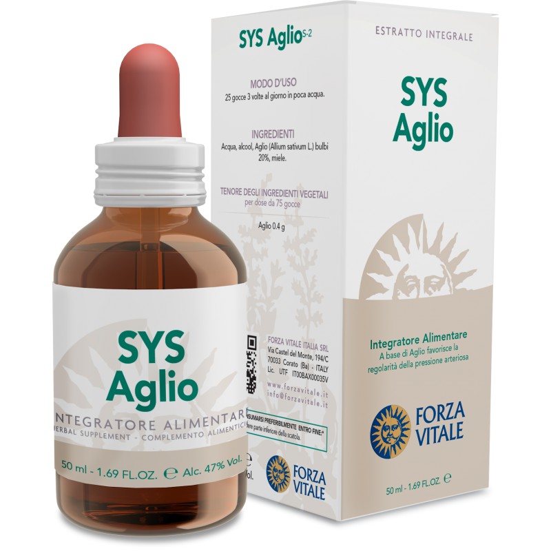 Sys Aglio gocce 50 ml - Integratore per il benessere cardiovascolare - Immagine 3