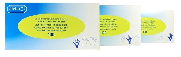 ALVITA GUANTI LATTICE M 100PZ - Immagine 3
