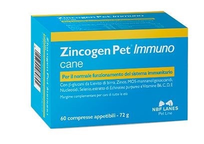 NBF Lanes Zincogen Pet Immuno supporto immunitario Compresse per cani 60 Compresse - Integratori per cani - 1° ORDINE? scegli tra BZR5 - BZR20 + 200 pt fedeltà - Immagine 8
