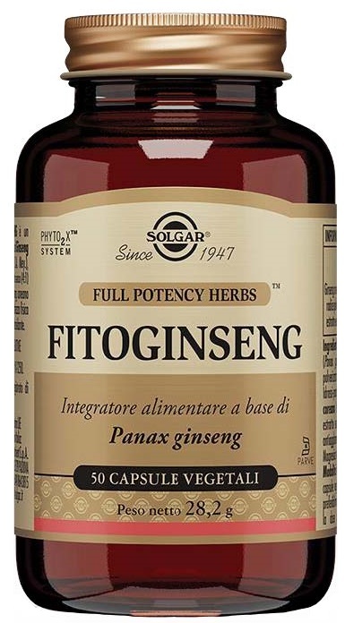 Fitoginseng Integratore Tonico Adattogeno 50 Capsule Vegetali - Solgar - Immagine 7