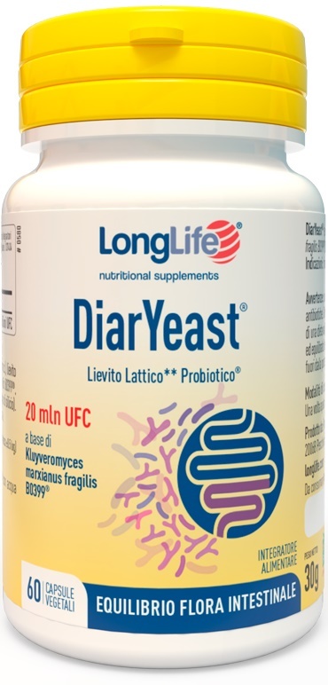 Longlife Diaryeast Integratore Per Benessere Intestinale 60 Capsule - Immagine 5