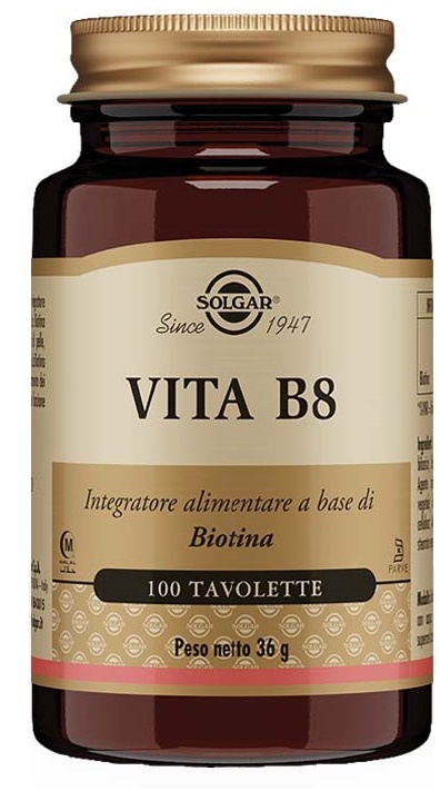 Solgar Vita B8 100 Tavolette - Integratore Per Pelle E Capelli - Immagine 5