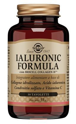 Ialuronic Formula Integratore Alimentare per Pelle e Articolazioni 30 Tavolette - Solgar - Immagine 17