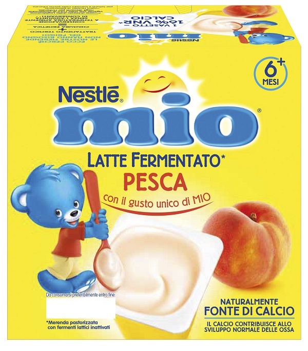NESTLE Mio - merenda al latte fermentato con pesca 4x100 g - Immagine 3