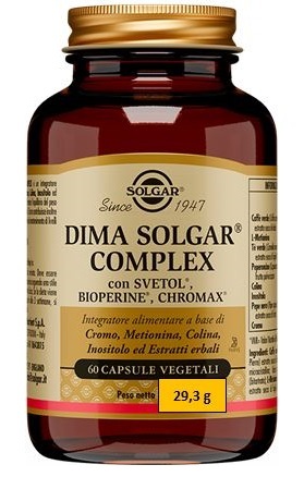 Dima Solgar Complex Integratore Controllo Peso 60 Capsule Vegetali - Solgar - Immagine 7